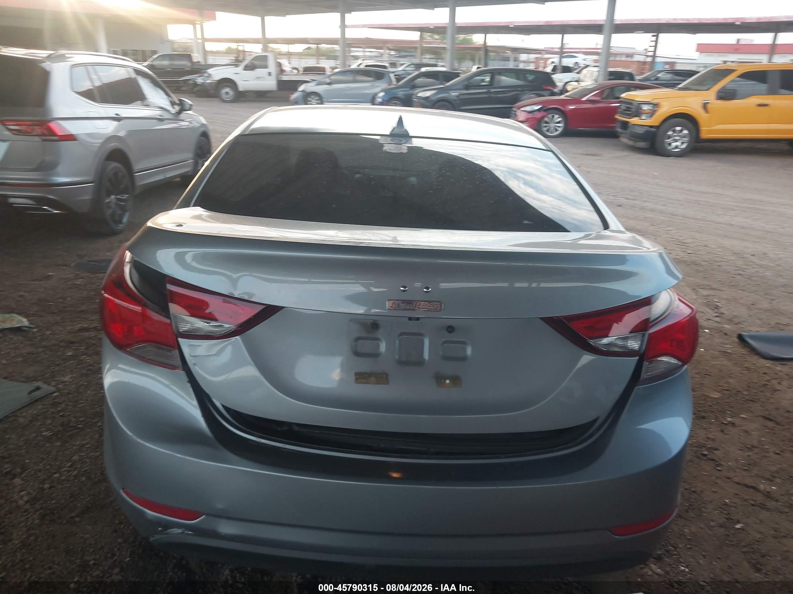 2015 Hyundai Elantra Se Серый vin: 5NPDH4AE7FH565093