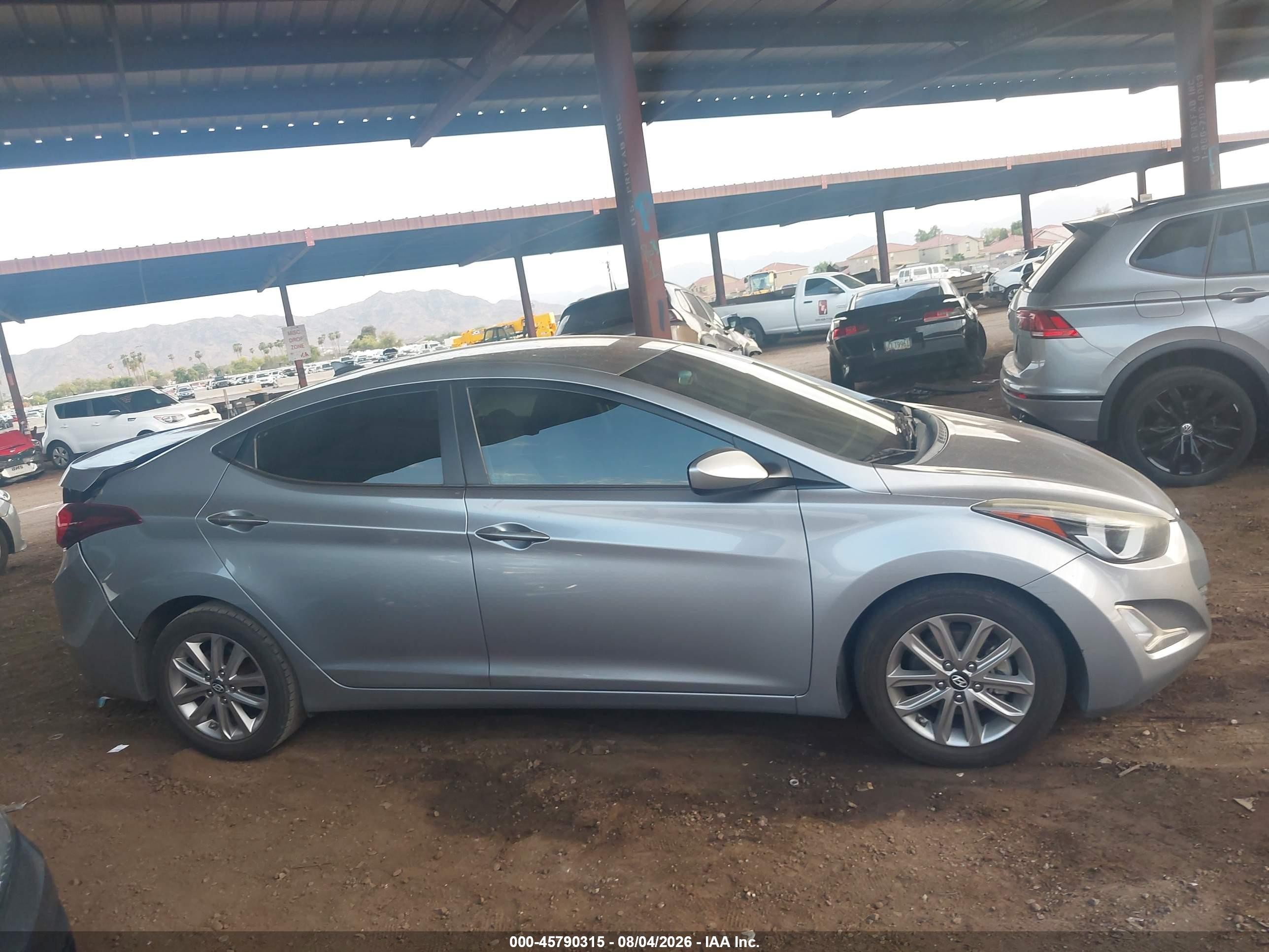 2015 Hyundai Elantra Se Серый vin: 5NPDH4AE7FH565093