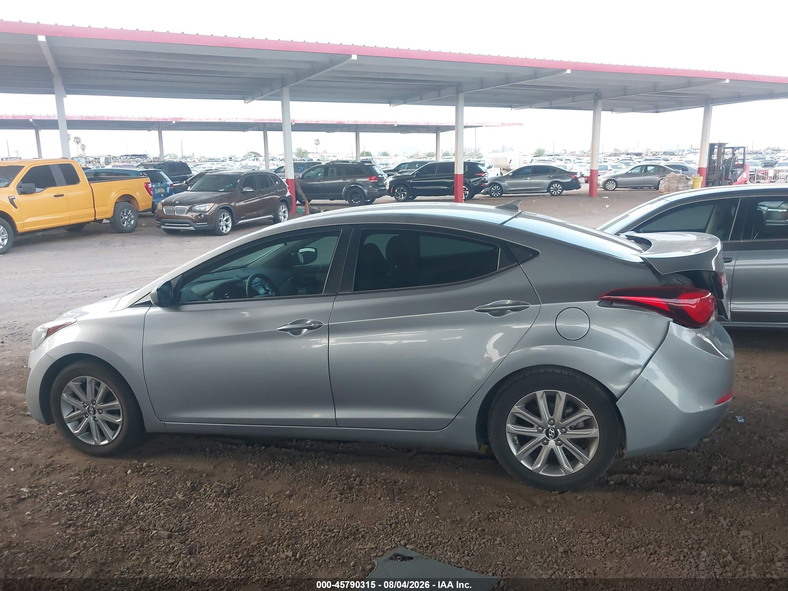 2015 Hyundai Elantra Se Серый vin: 5NPDH4AE7FH565093