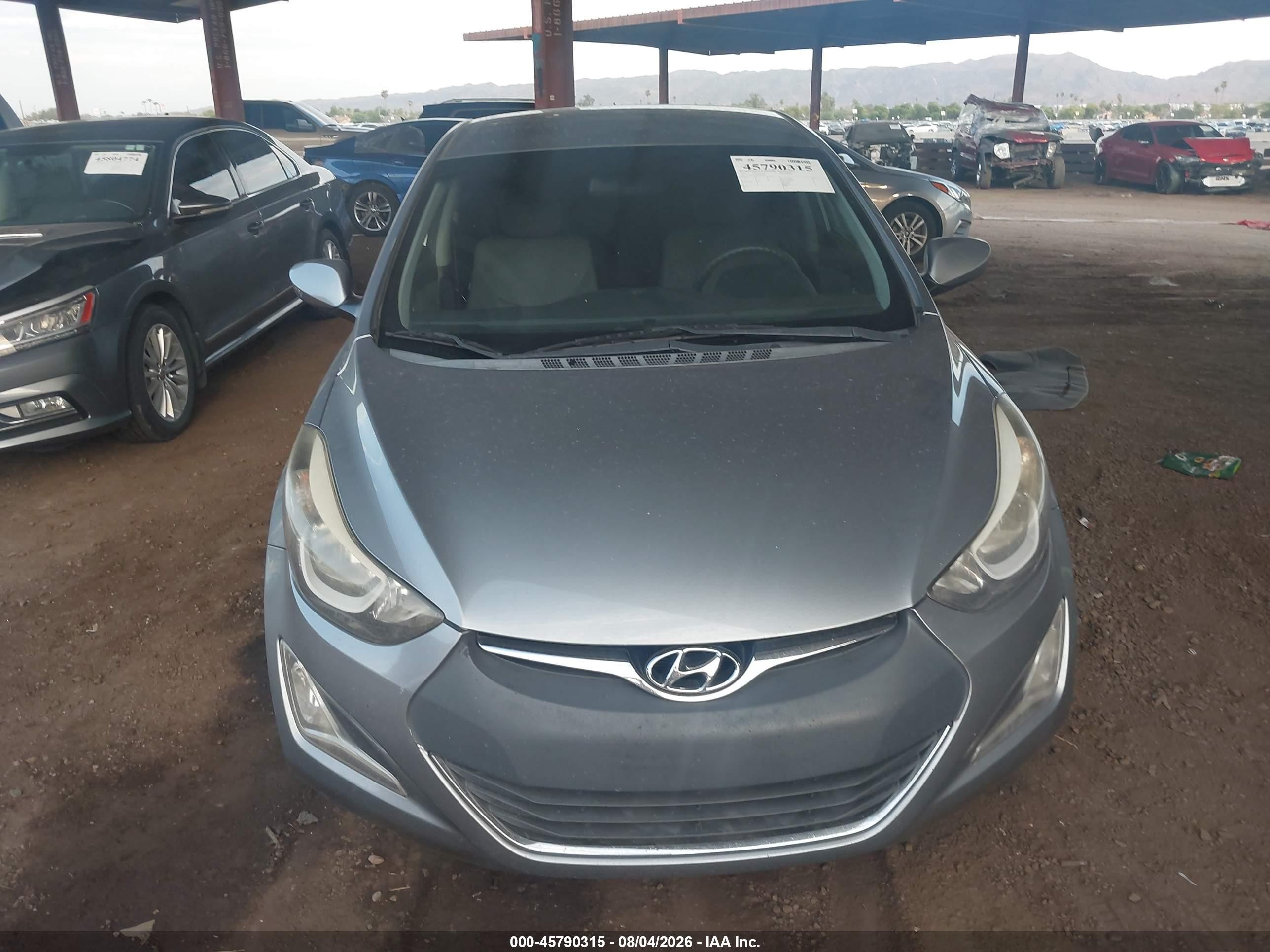 2015 Hyundai Elantra Se Серый vin: 5NPDH4AE7FH565093