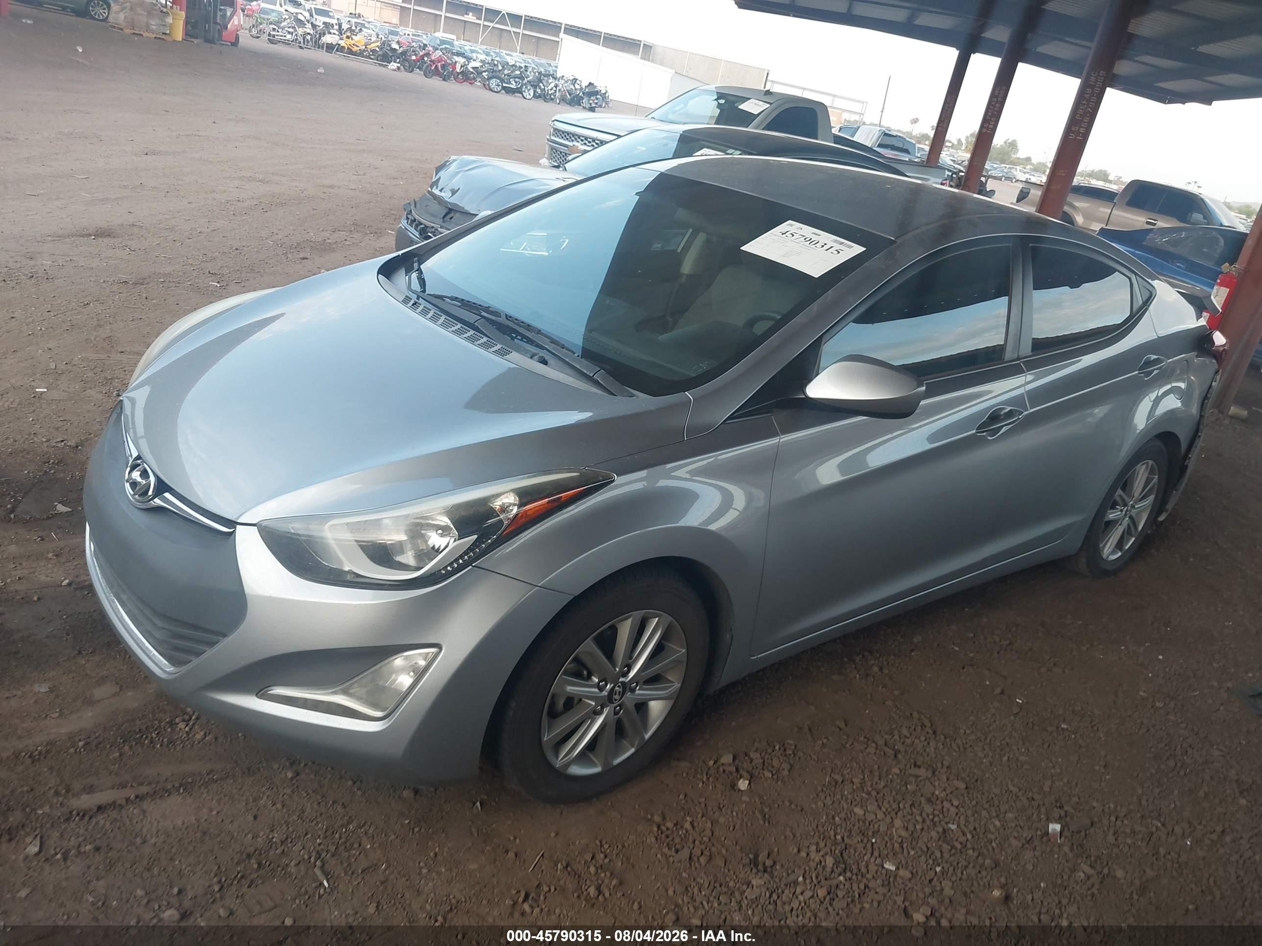 2015 Hyundai Elantra Se Серый vin: 5NPDH4AE7FH565093