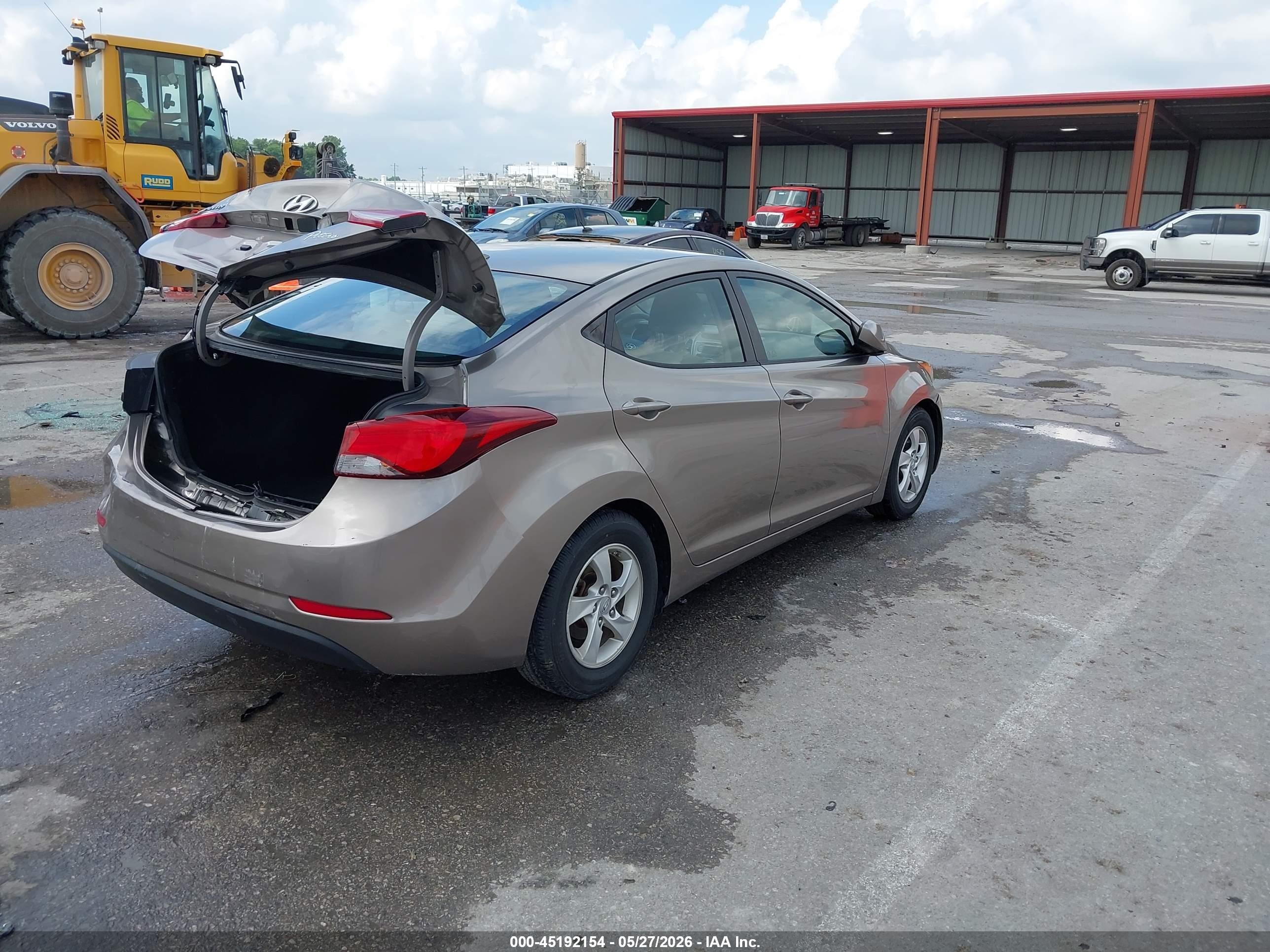 2015 Hyundai Elantra Se Beige vin: 5NPDH4AE7FH566339