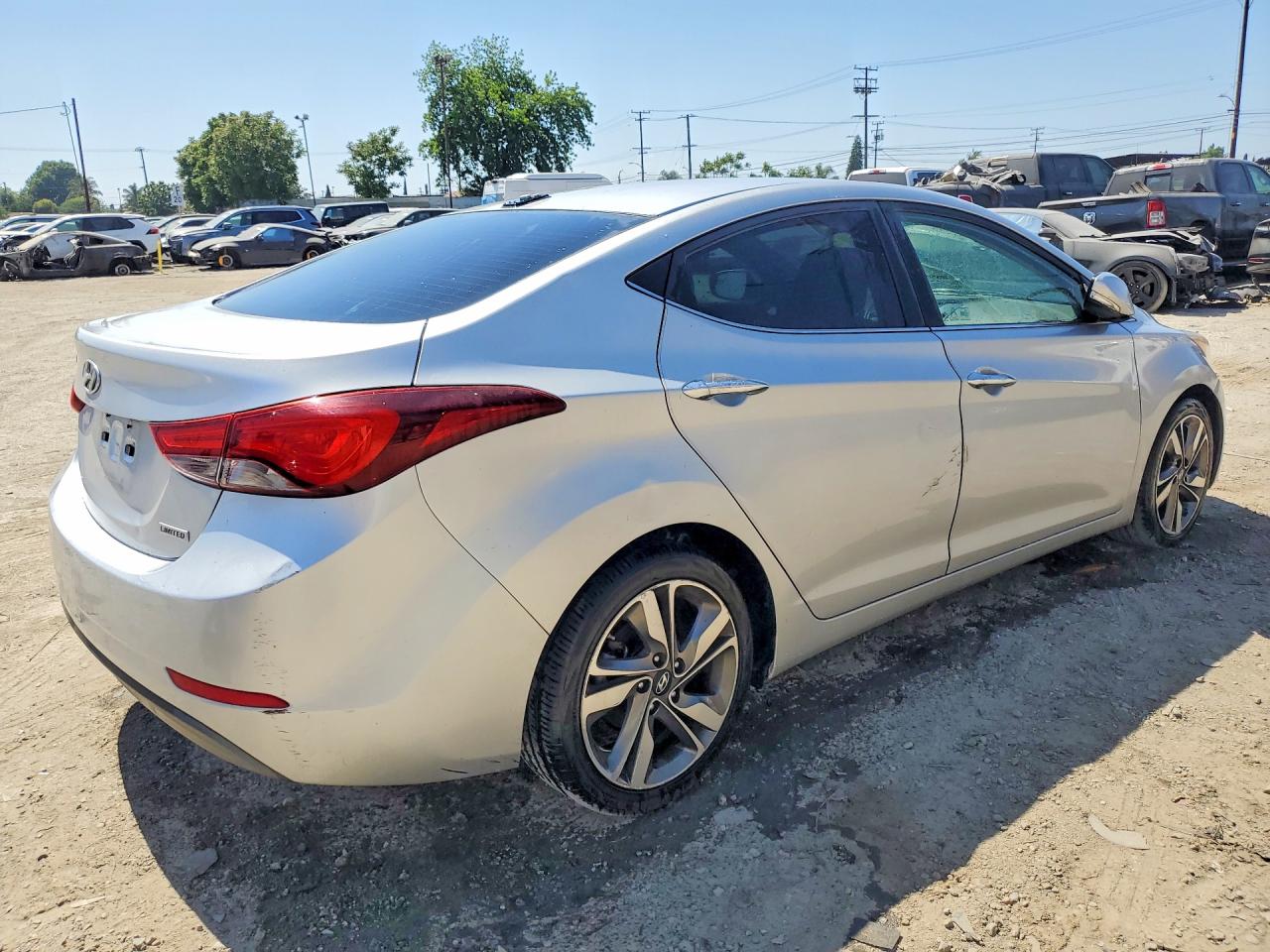 2015 Hyundai Elantra Limited Silver vin: 5NPDH4AE7FH567183