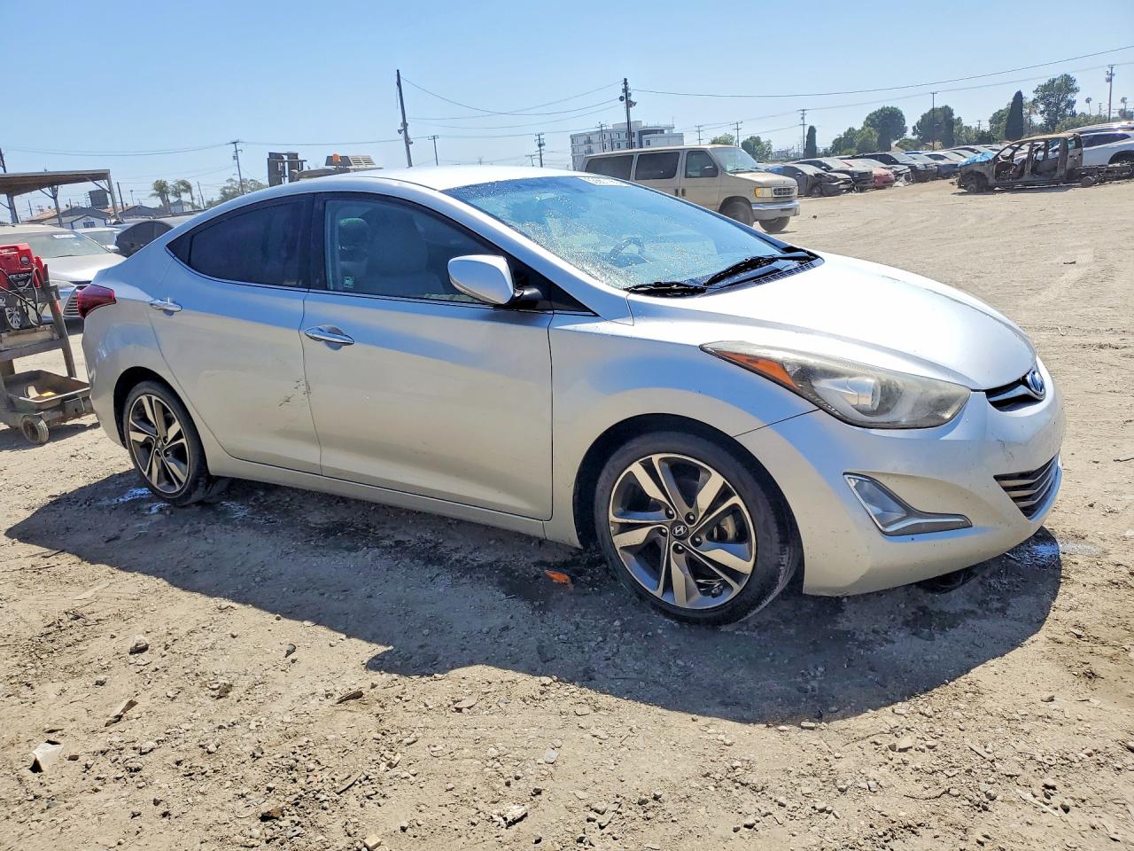 2015 Hyundai Elantra Limited Silver vin: 5NPDH4AE7FH567183