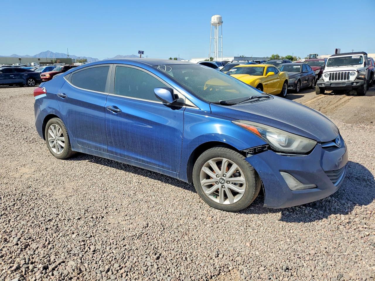 2015 Hyundai Elantra Se Blue vin: 5NPDH4AE7FH569130
