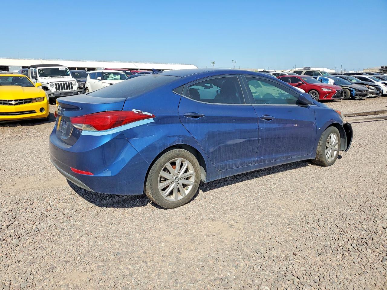 2015 Hyundai Elantra Se Blue vin: 5NPDH4AE7FH569130