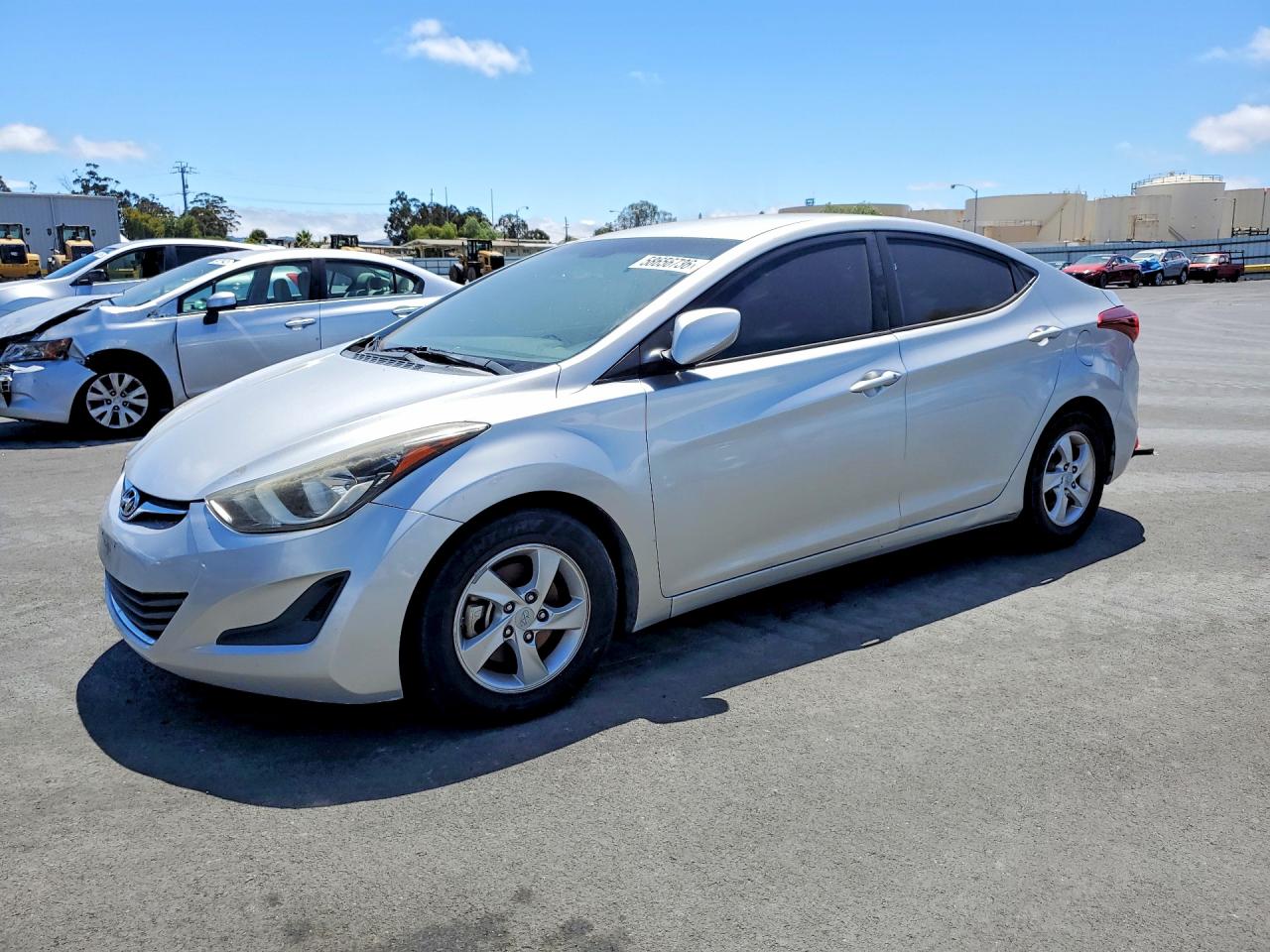 2015 Hyundai Elantra Se Серебряный vin: 5NPDH4AE7FH572304