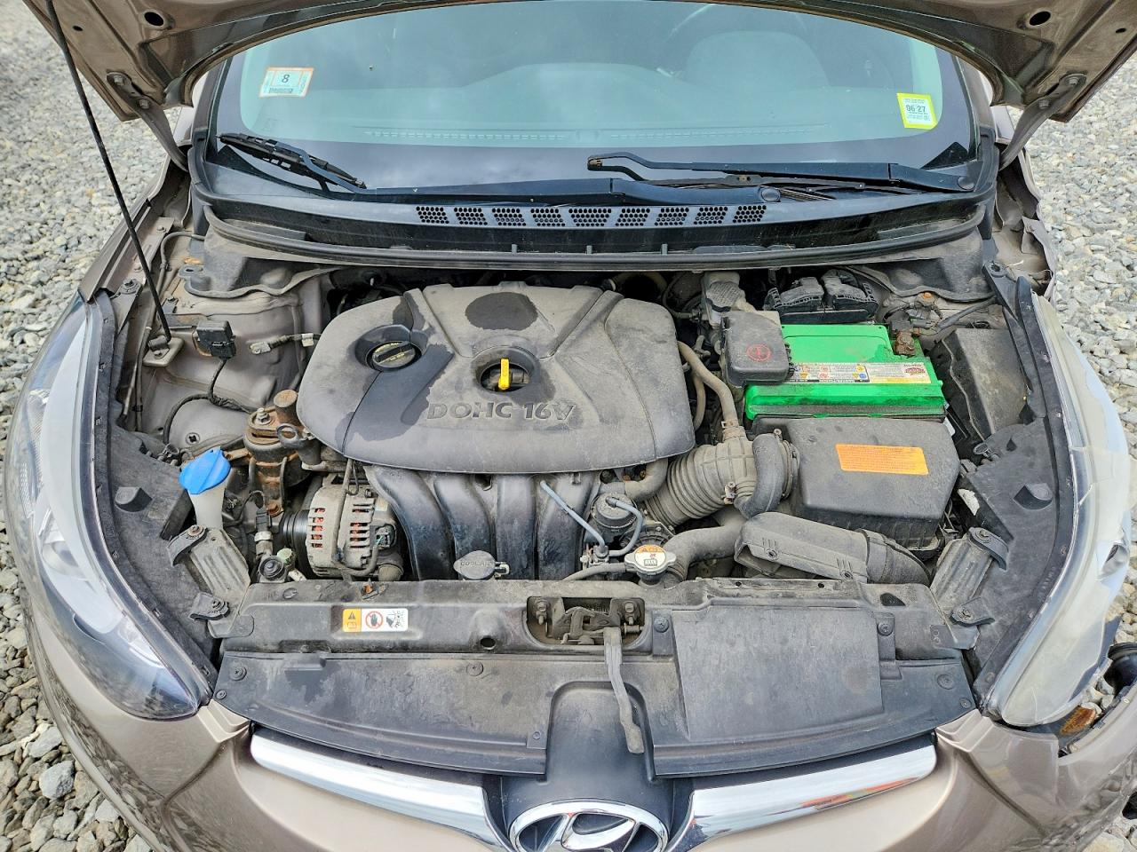 2015 Hyundai Elantra Se Brown vin: 5NPDH4AE7FH574036
