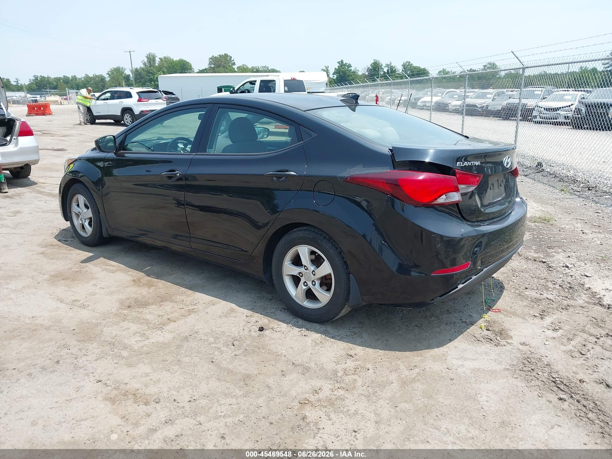 2015 Hyundai Elantra Se Black vin: 5NPDH4AE7FH582542