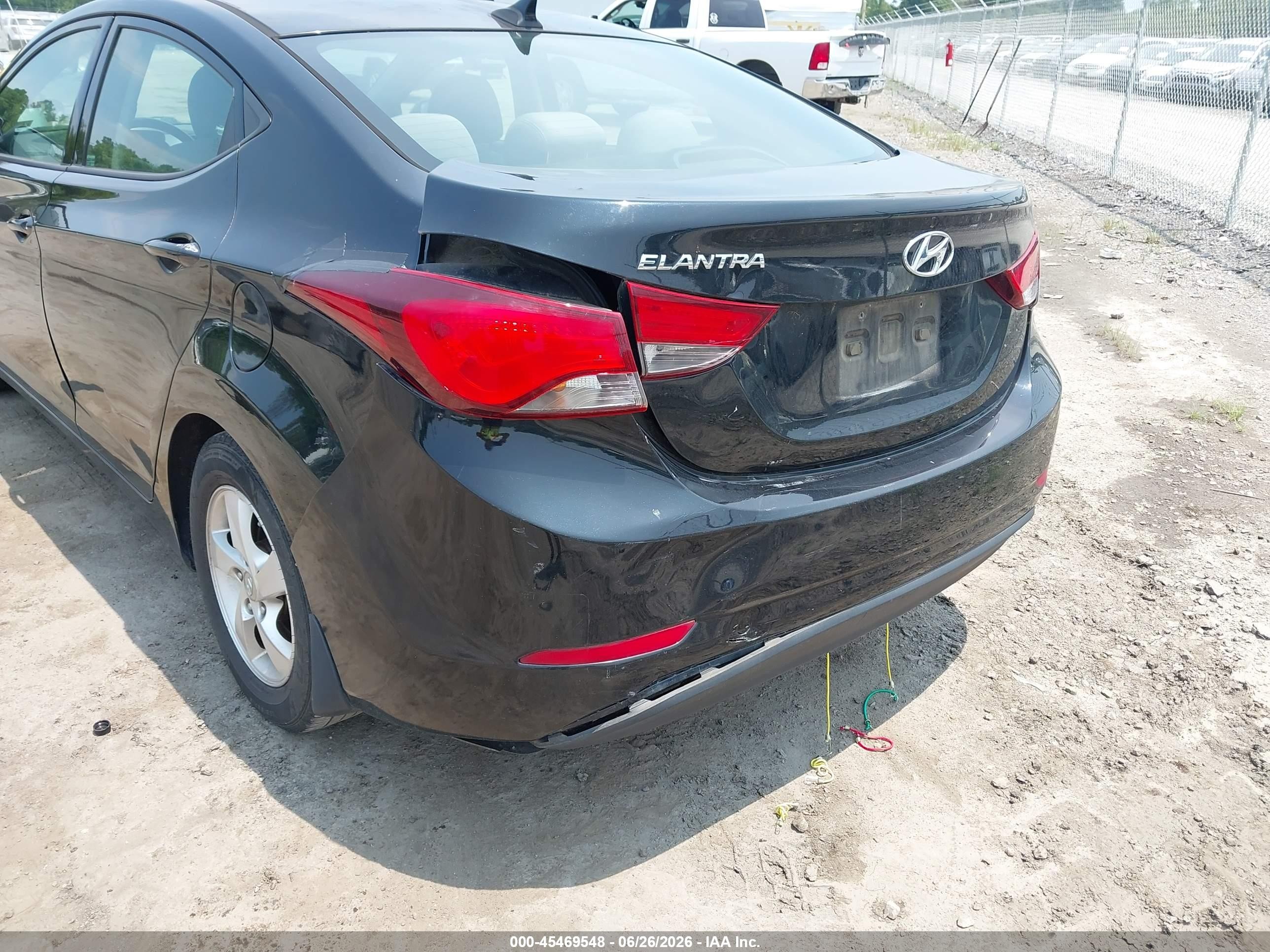 2015 Hyundai Elantra Se Black vin: 5NPDH4AE7FH582542