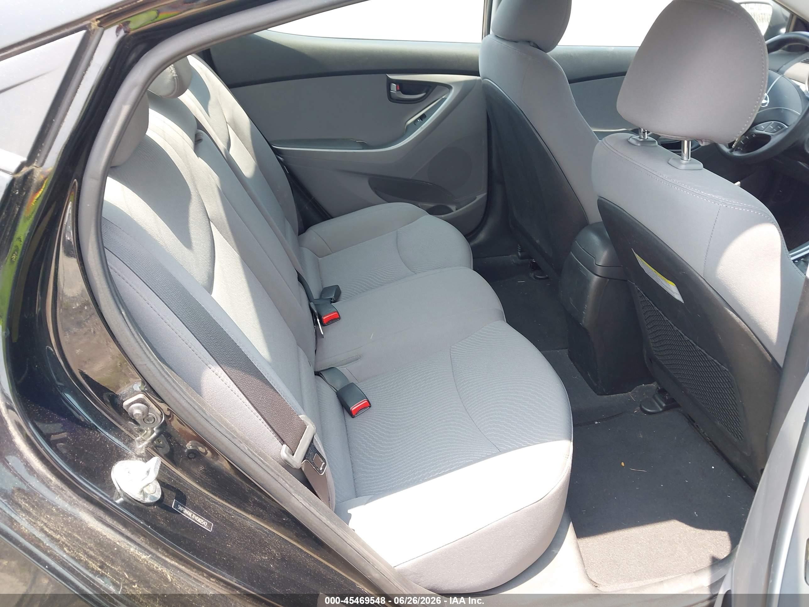 2015 Hyundai Elantra Se Black vin: 5NPDH4AE7FH582542