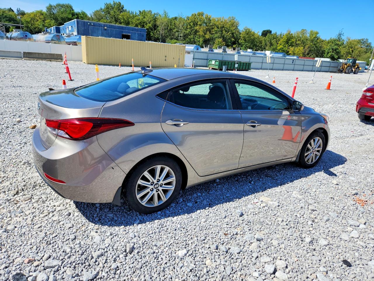 2015 Hyundai Elantra Se Gray vin: 5NPDH4AE7FH588504