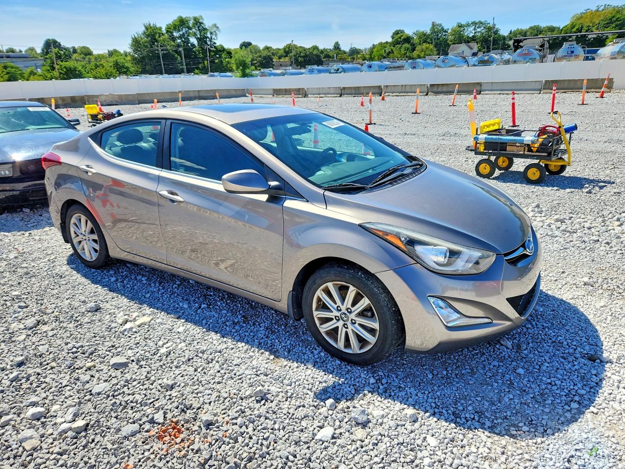 2015 Hyundai Elantra Se Gray vin: 5NPDH4AE7FH588504