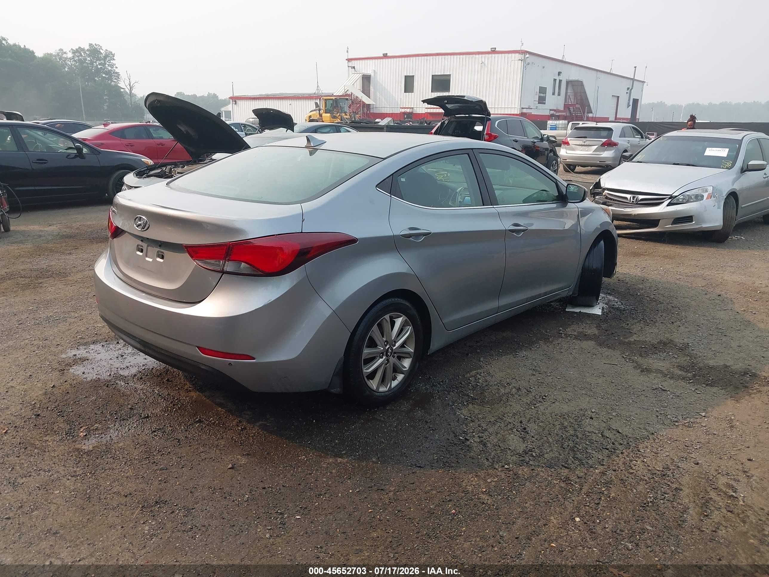 2015 Hyundai Elantra Se Silver vin: 5NPDH4AE7FH590401