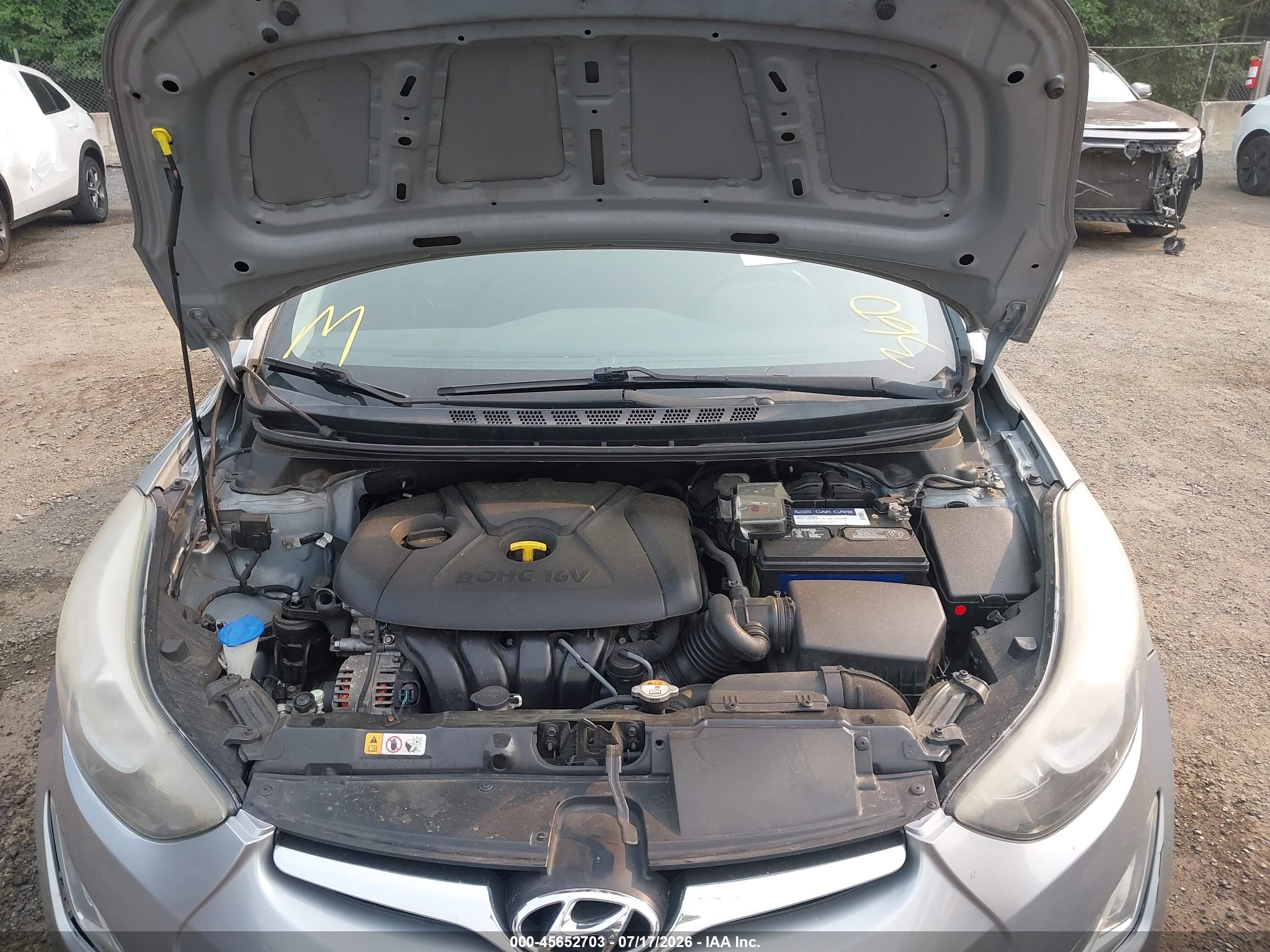 2015 Hyundai Elantra Se Silver vin: 5NPDH4AE7FH590401