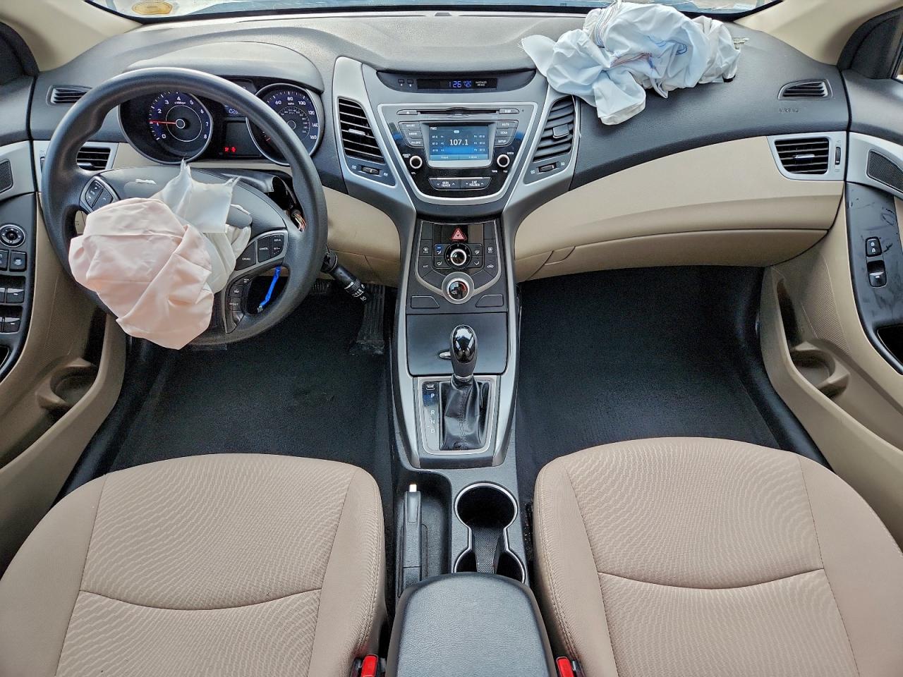 2015 Hyundai Elantra Se Brown vin: 5NPDH4AE7FH595632