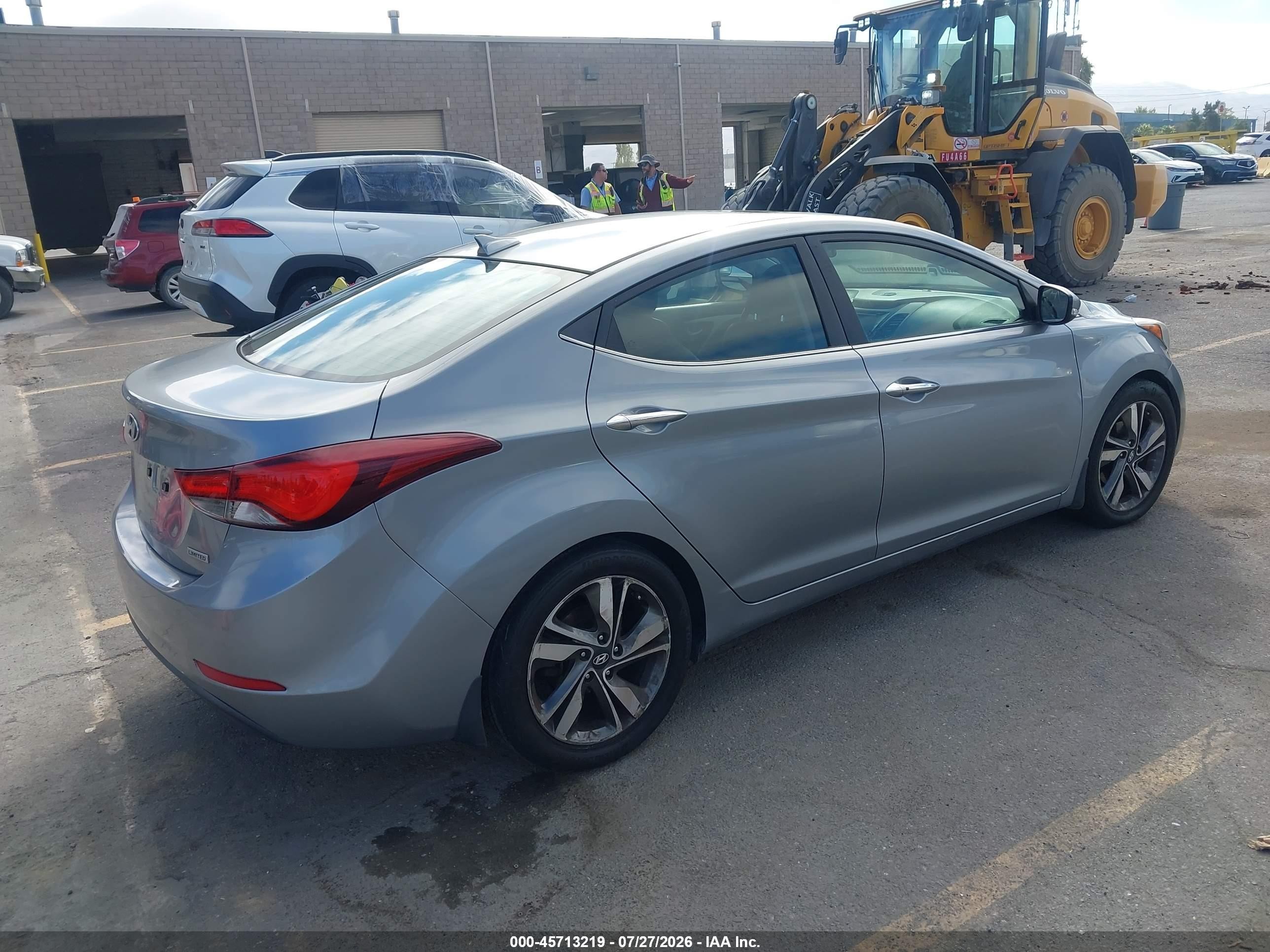 2015 Hyundai Elantra Limited Silver vin: 5NPDH4AE7FH599180
