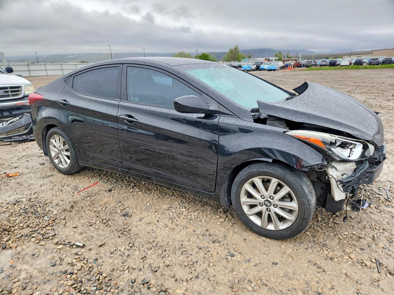 2015 Hyundai Elantra Se Black vin: 5NPDH4AE7FH602420