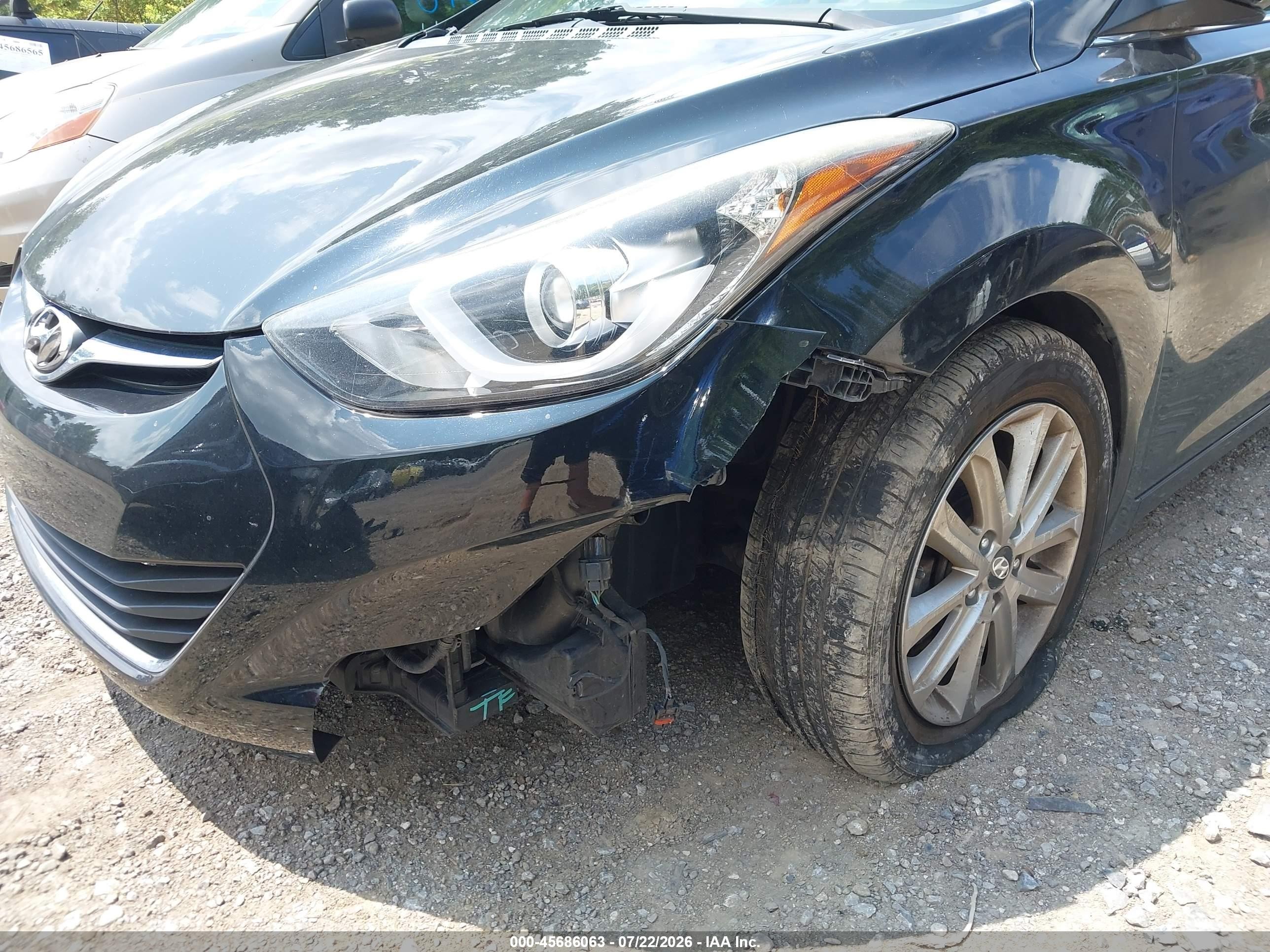 2015 Hyundai Elantra Se Black vin: 5NPDH4AE7FH605284