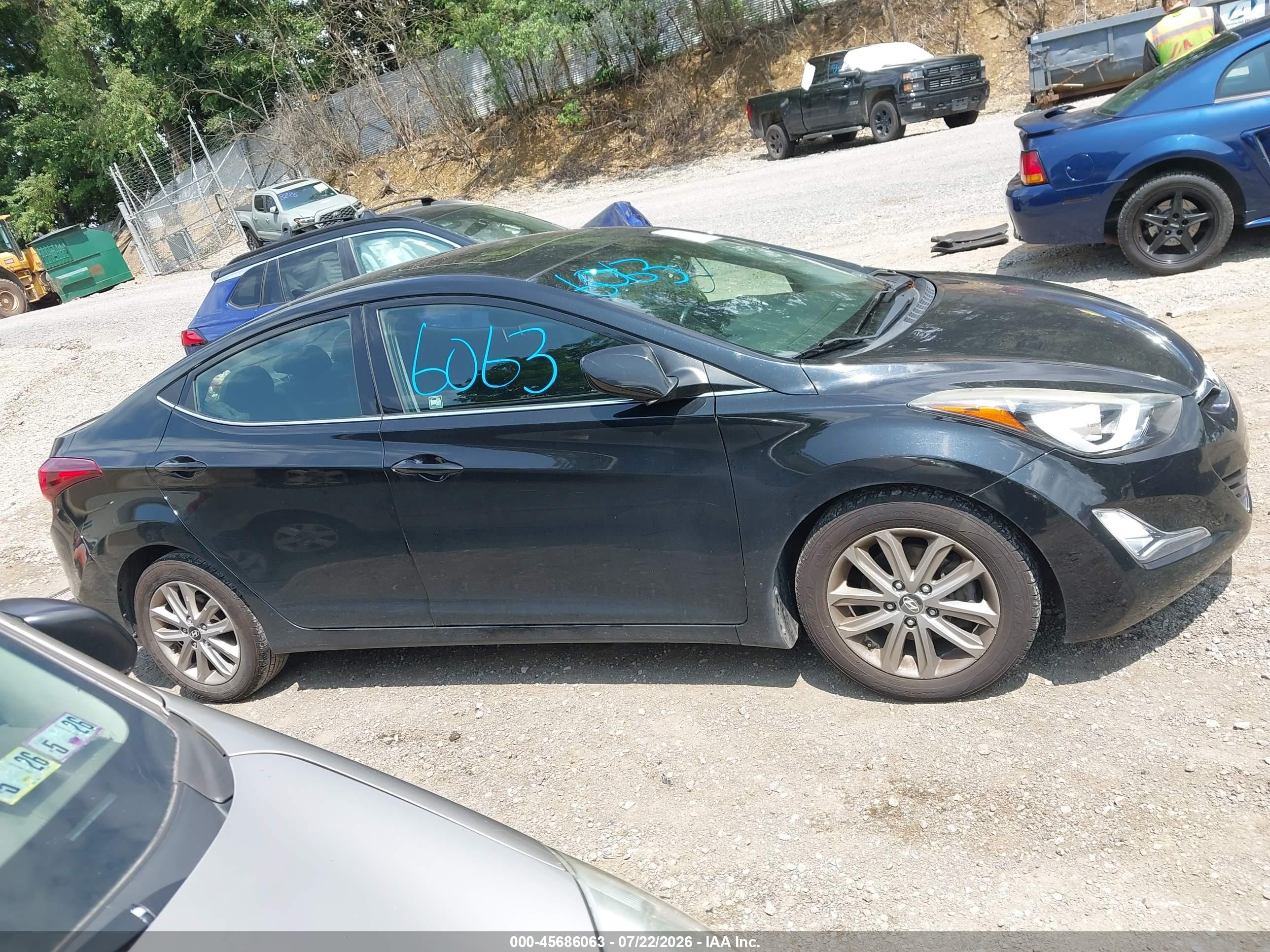 2015 Hyundai Elantra Se Black vin: 5NPDH4AE7FH605284
