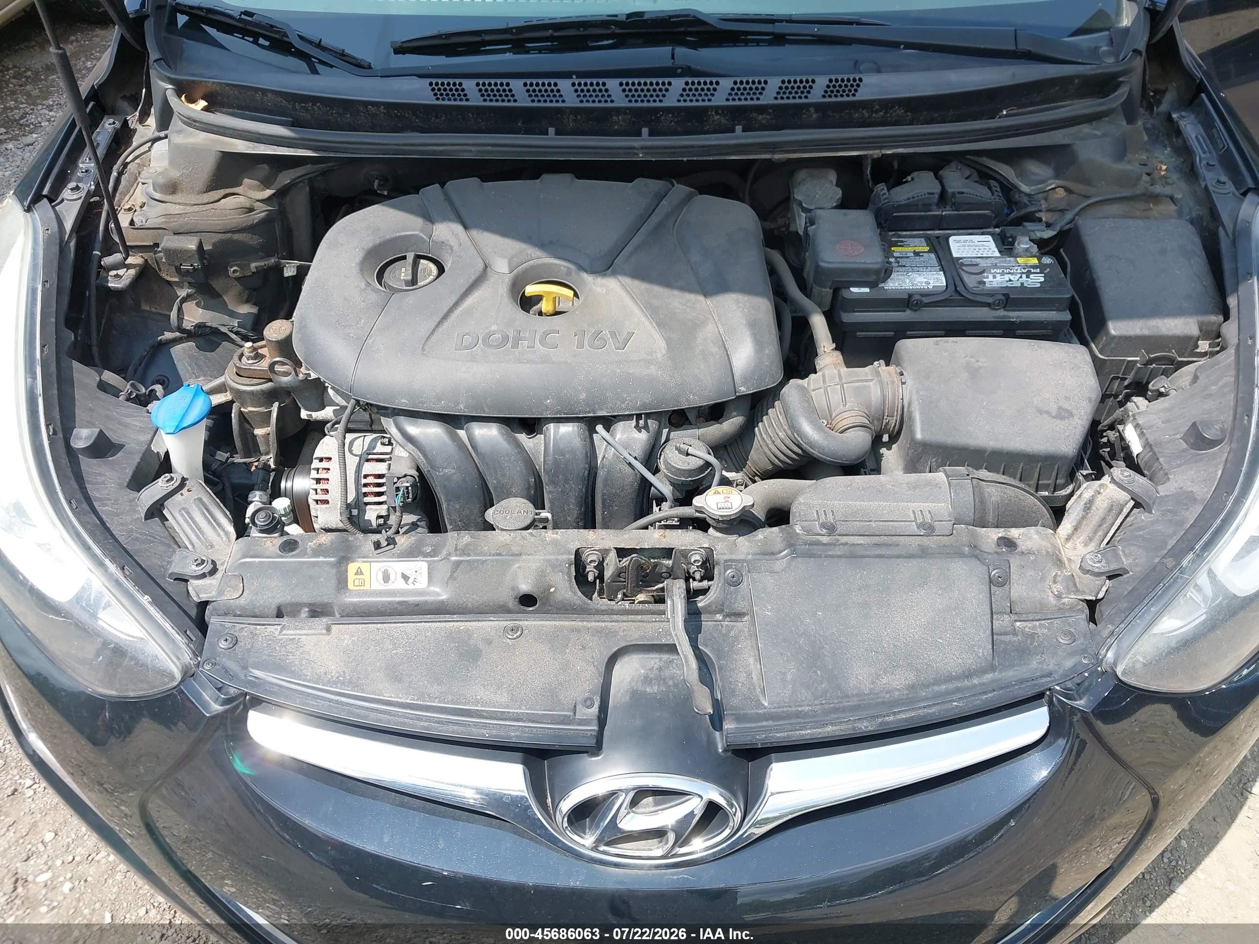 2015 Hyundai Elantra Se Black vin: 5NPDH4AE7FH605284