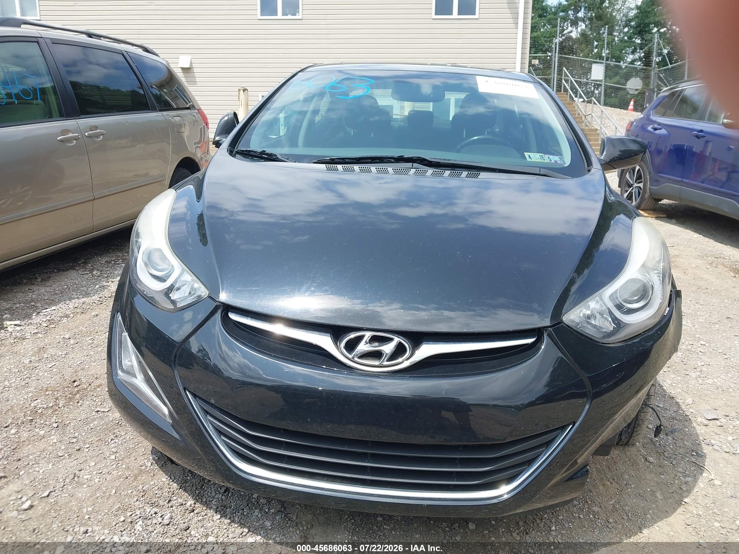 2015 Hyundai Elantra Se Black vin: 5NPDH4AE7FH605284