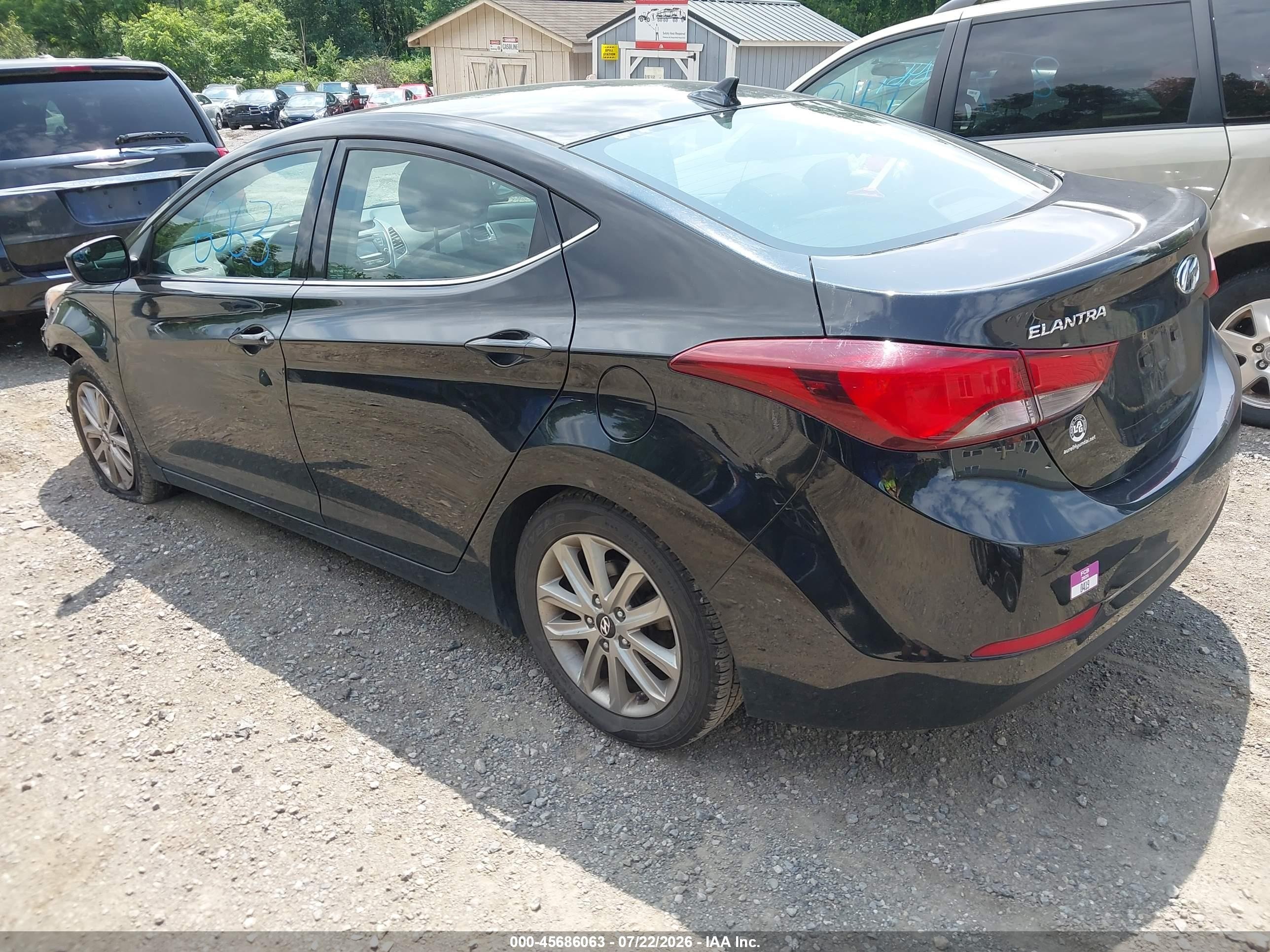 2015 Hyundai Elantra Se Black vin: 5NPDH4AE7FH605284