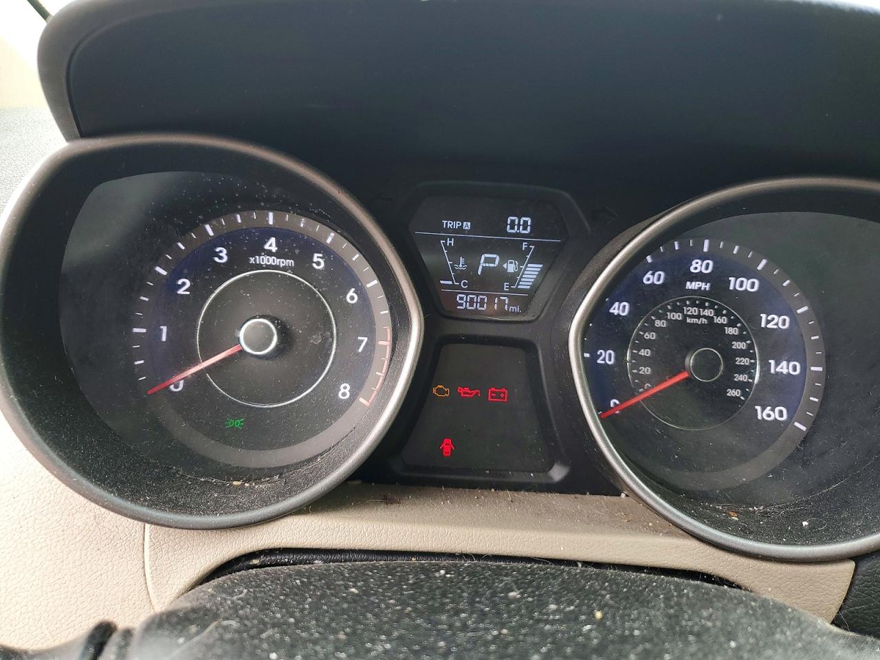 2015 Hyundai Elantra Se Brown vin: 5NPDH4AE7FH605494