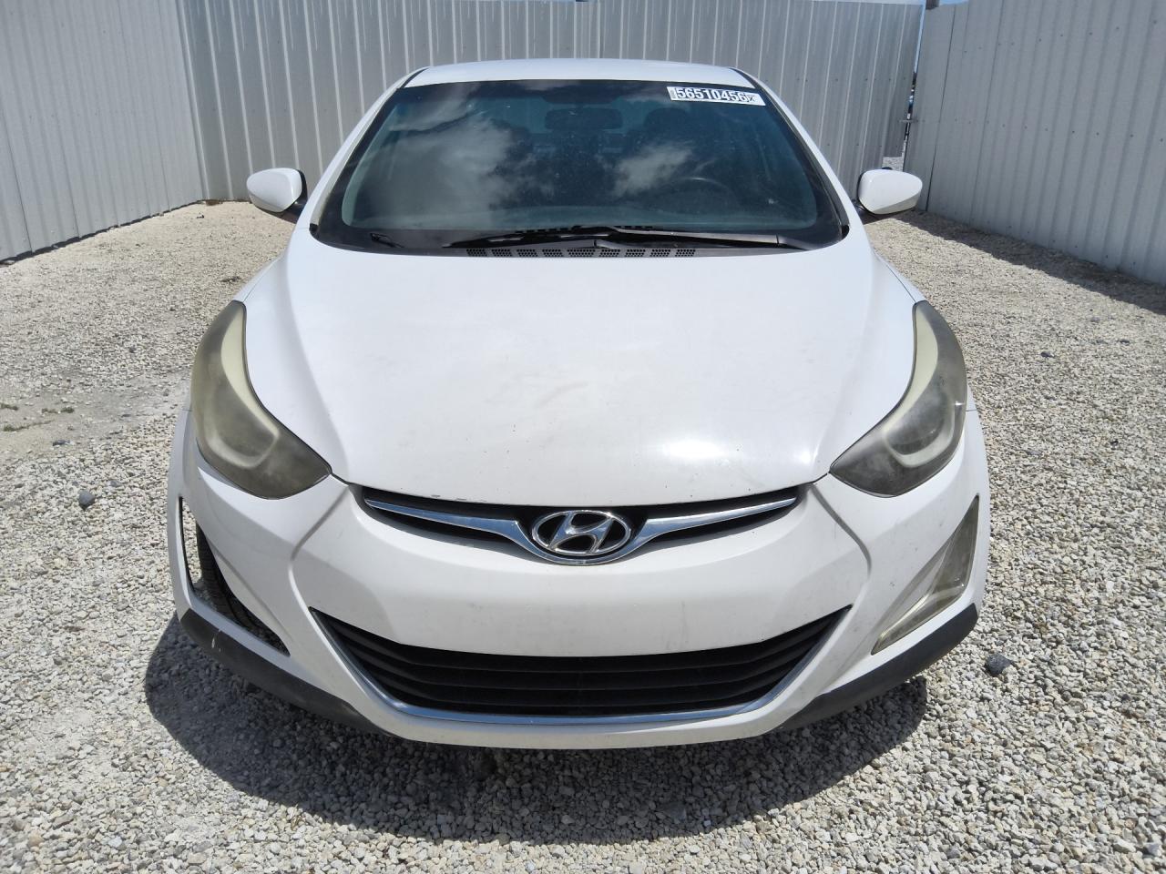 2015 Hyundai Elantra Se White vin: 5NPDH4AE7FH606855 Damage: Front Bumper, Broken, Replacement Required