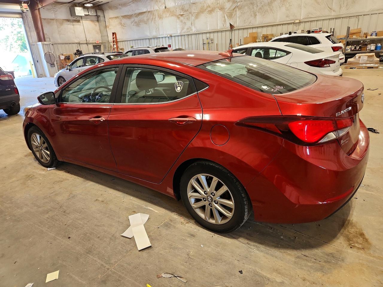 2015 Hyundai Elantra Se Red vin: 5NPDH4AE7FH615622