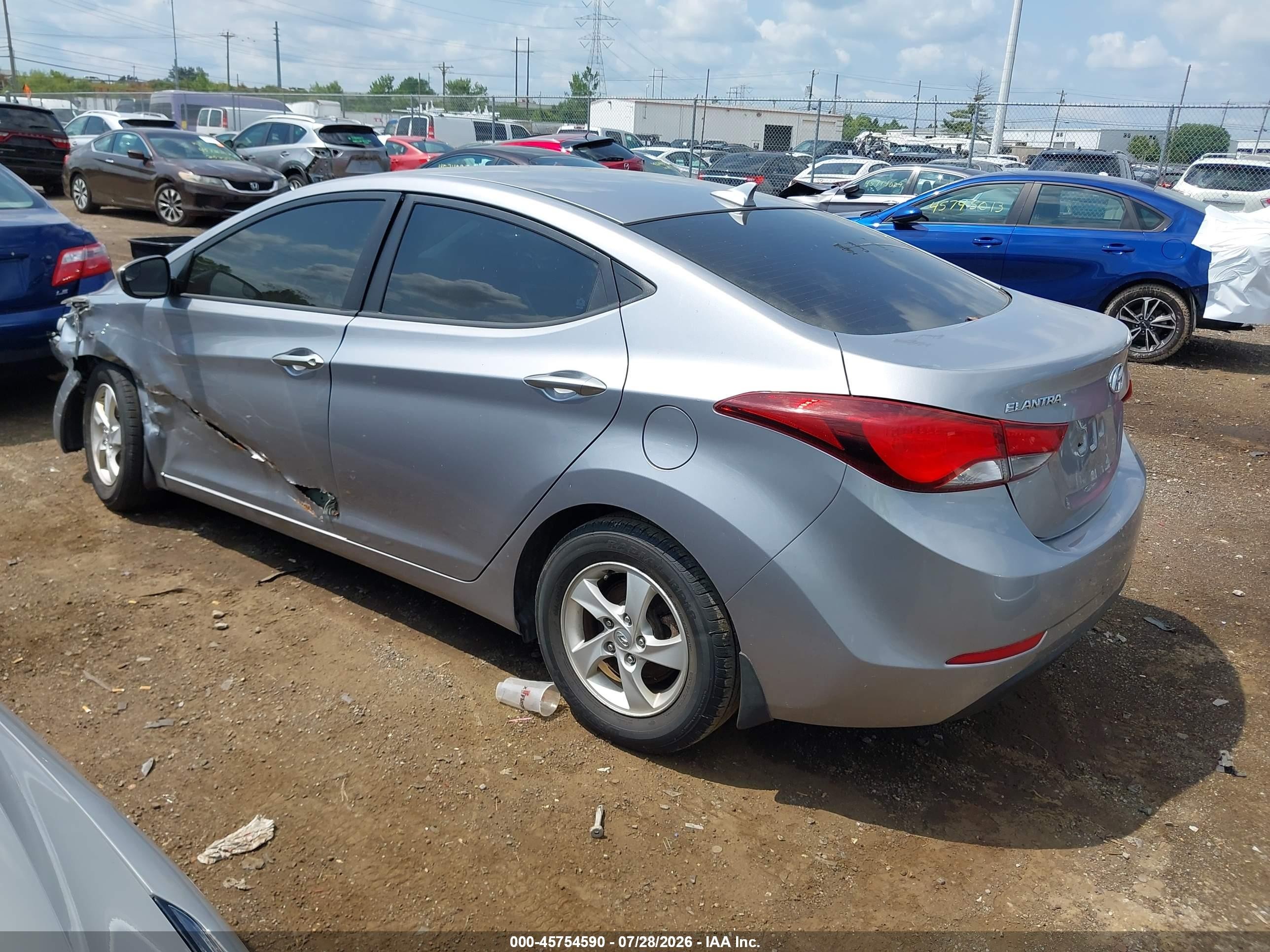 2015 Hyundai Elantra Se Silver vin: 5NPDH4AE7FH617905