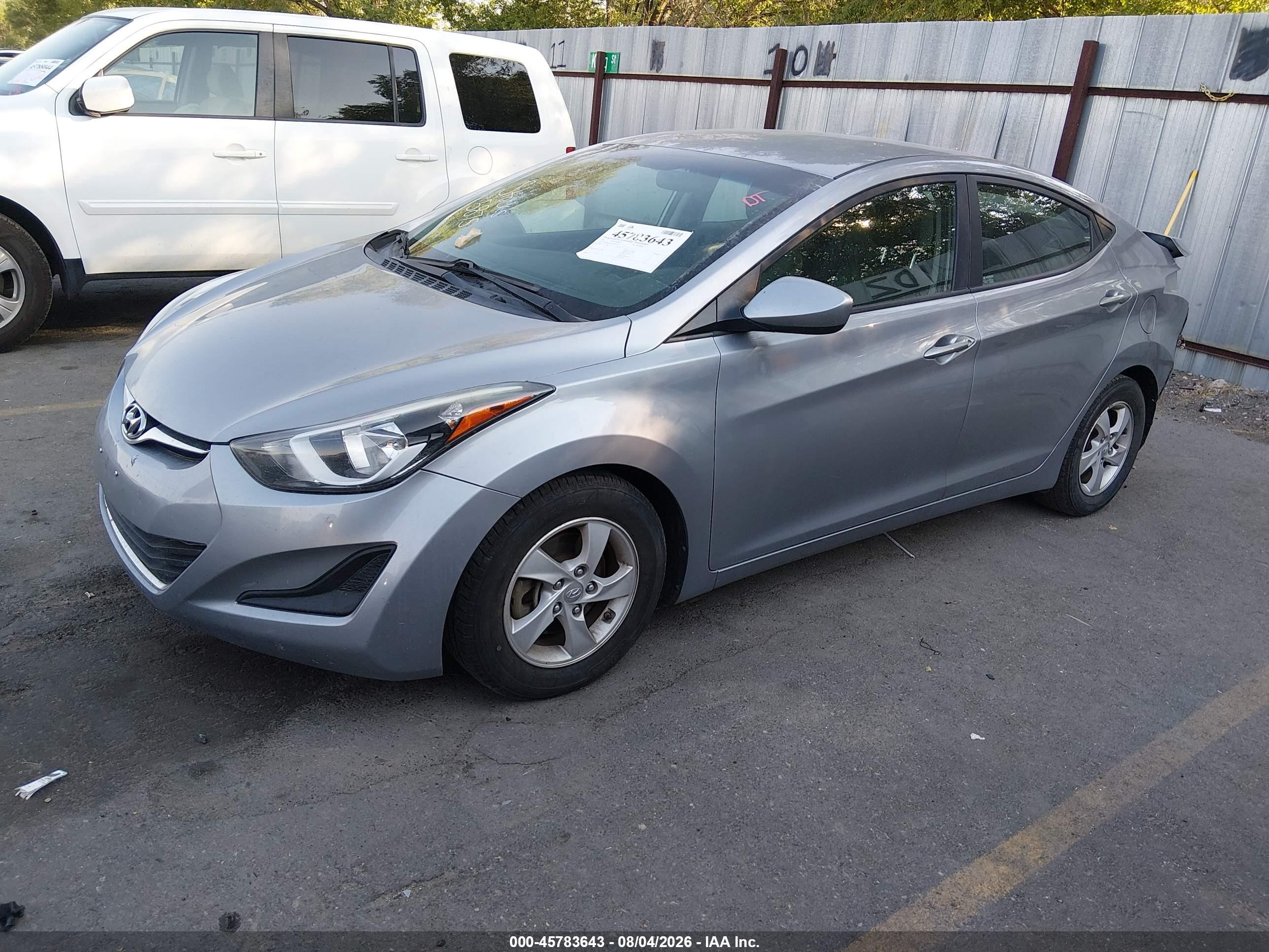 2015 Hyundai Elantra Se Серебряный vin: 5NPDH4AE7FH621937