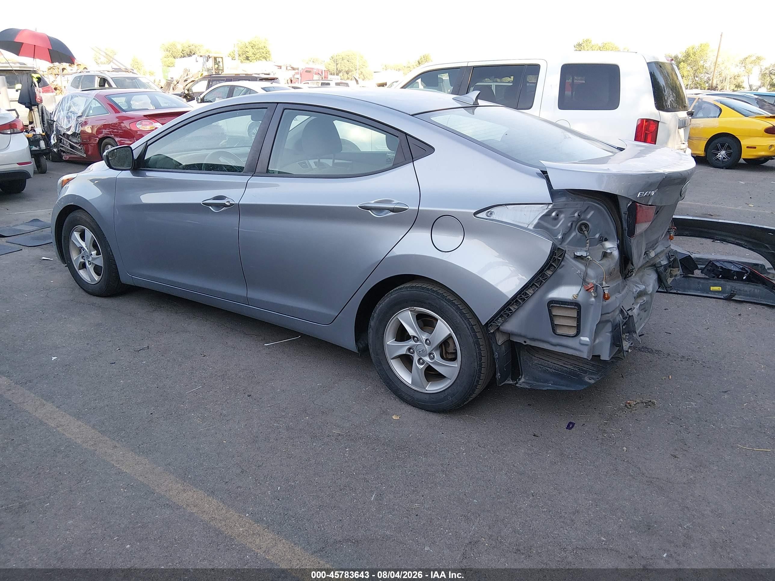2015 Hyundai Elantra Se Серебряный vin: 5NPDH4AE7FH621937