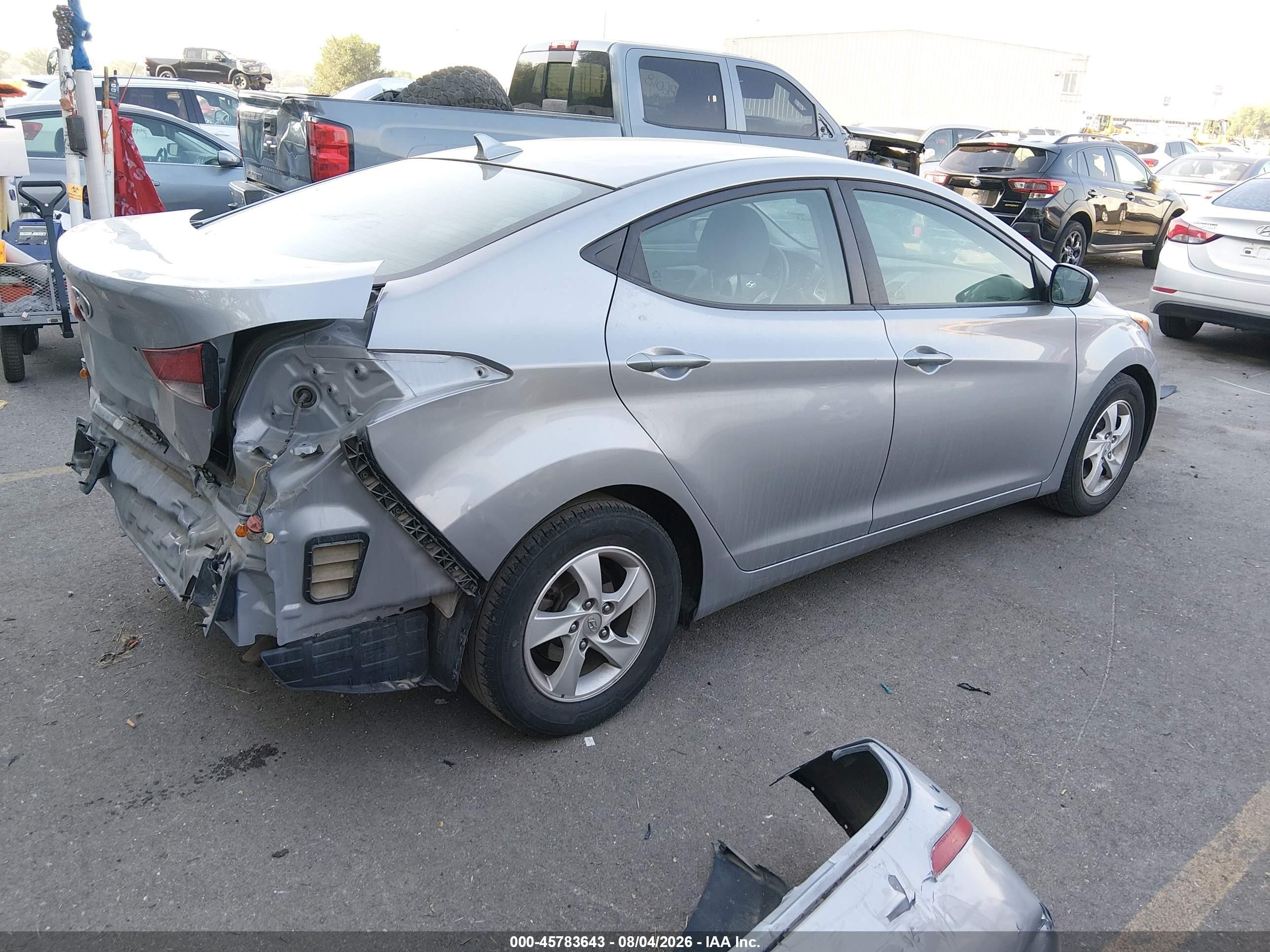 2015 Hyundai Elantra Se Серебряный vin: 5NPDH4AE7FH621937