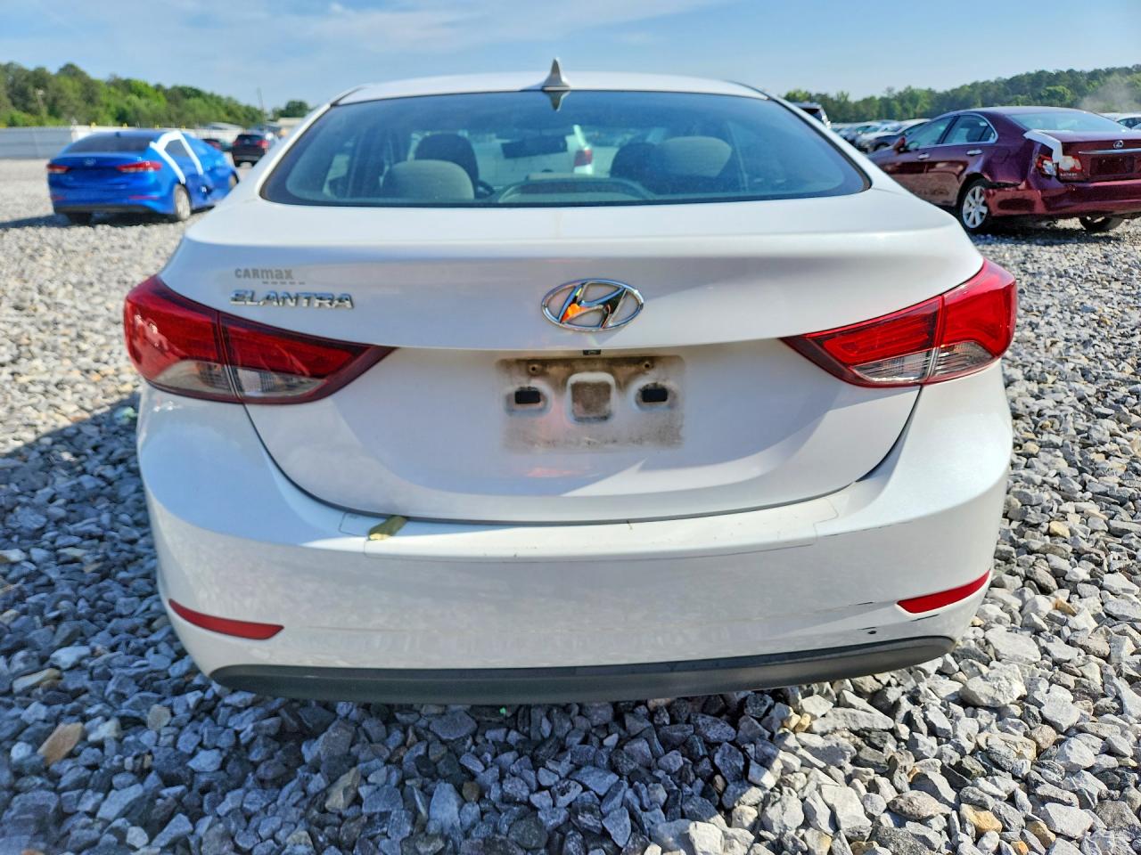 2015 Hyundai Elantra Se White vin: 5NPDH4AE7FH625549