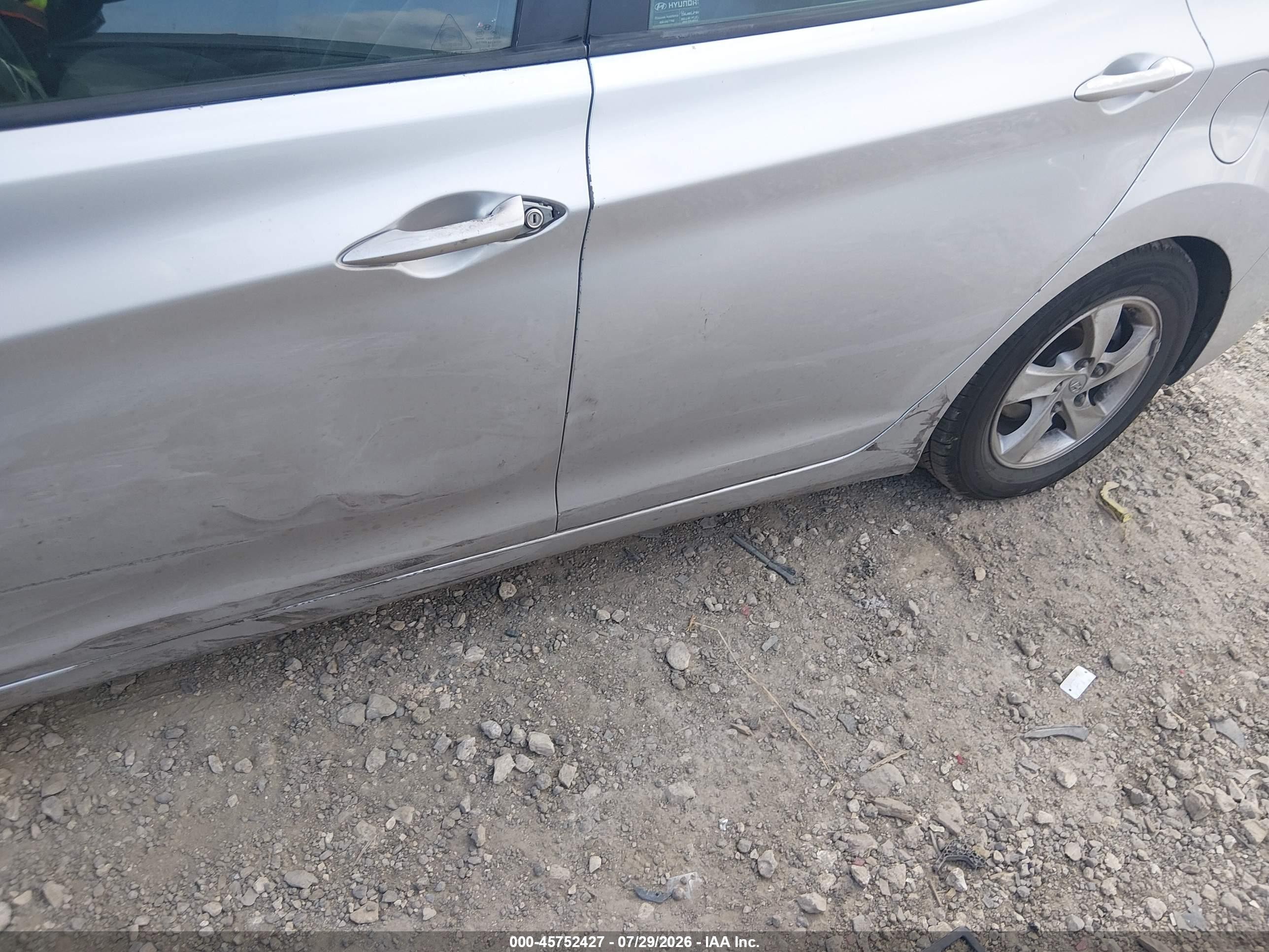 2015 Hyundai Elantra Se Silver vin: 5NPDH4AE7FH633926