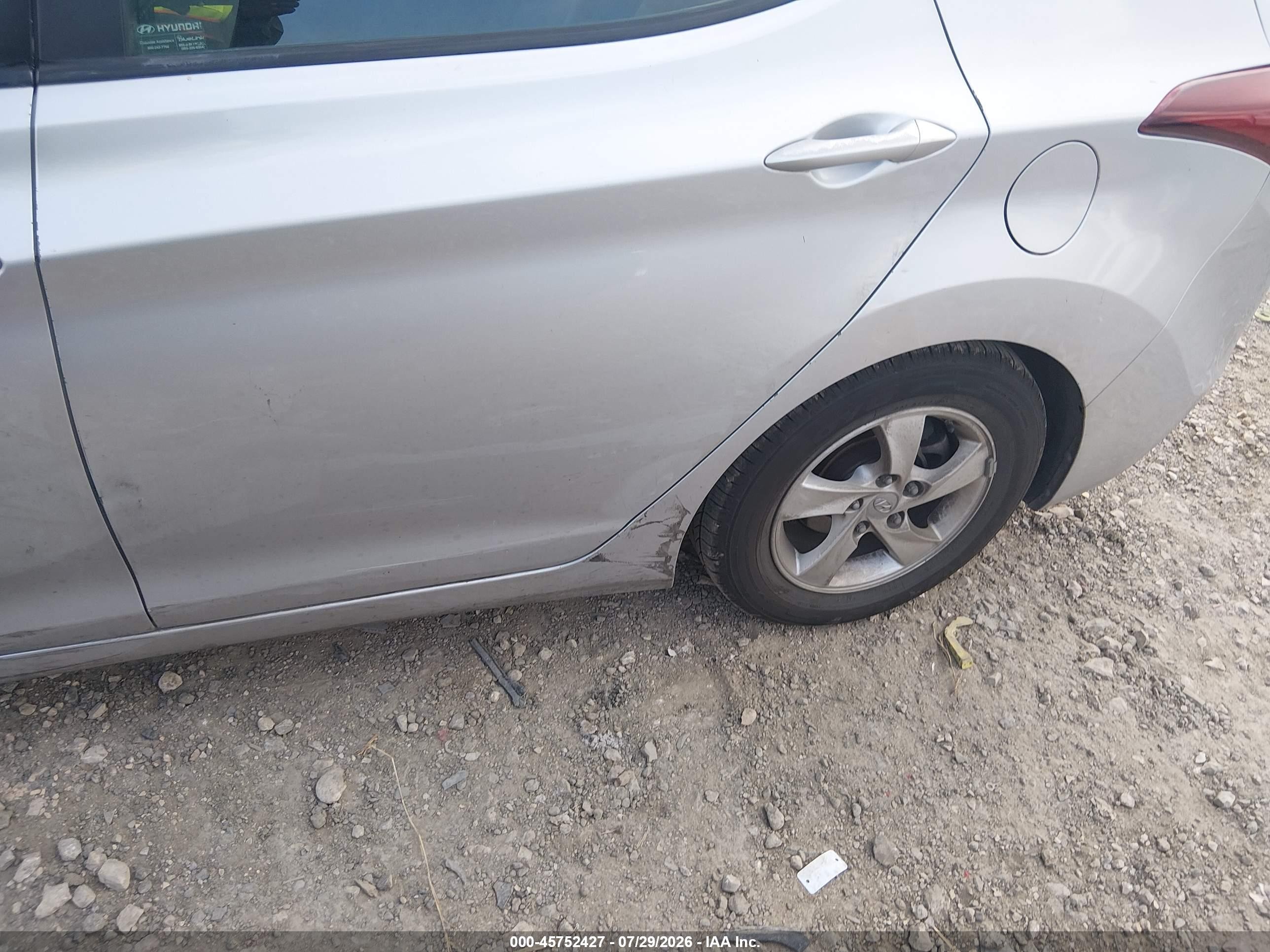 2015 Hyundai Elantra Se Silver vin: 5NPDH4AE7FH633926