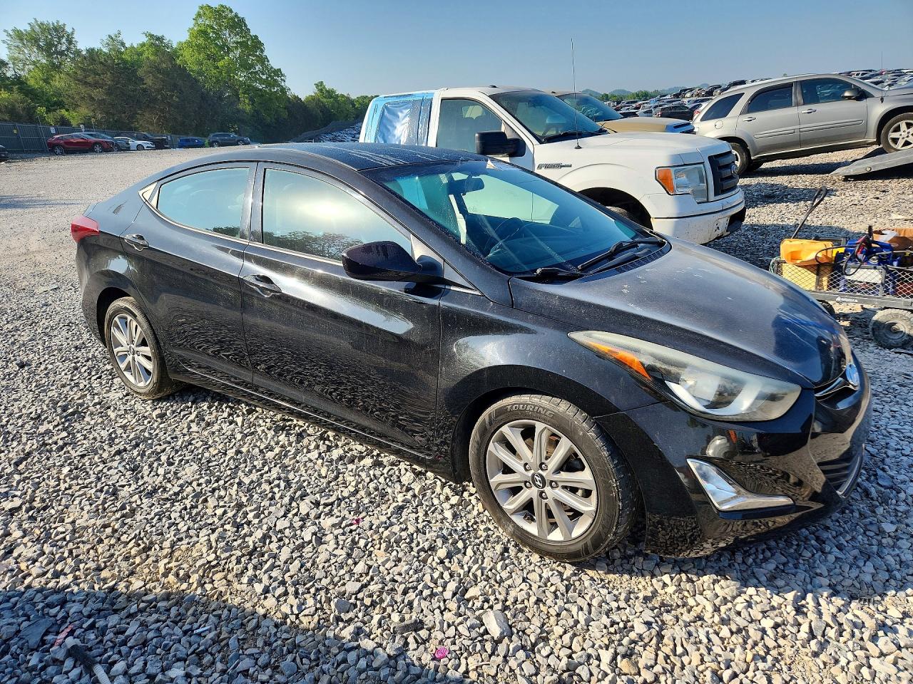 2015 Hyundai Elantra Se Black vin: 5NPDH4AE7FH638219