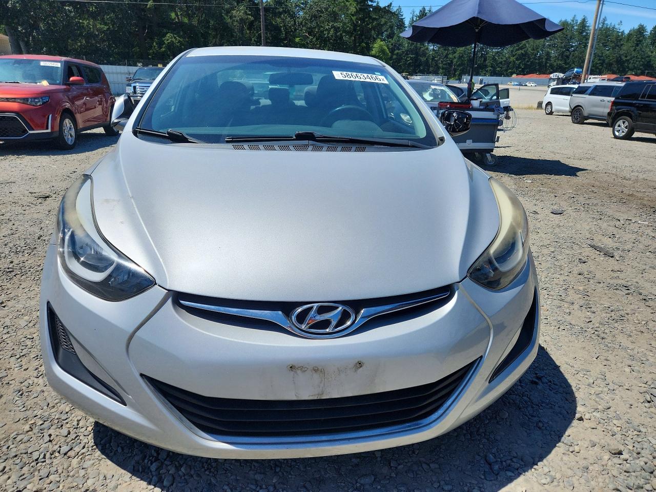 2015 Hyundai Elantra Se Silver vin: 5NPDH4AE7FH646191