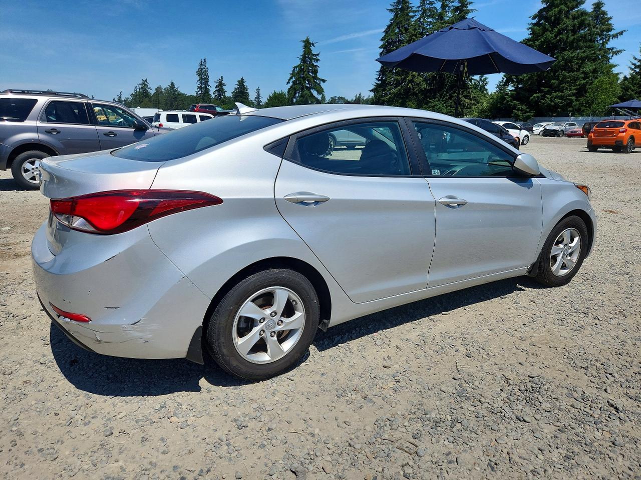 2015 Hyundai Elantra Se Silver vin: 5NPDH4AE7FH646191