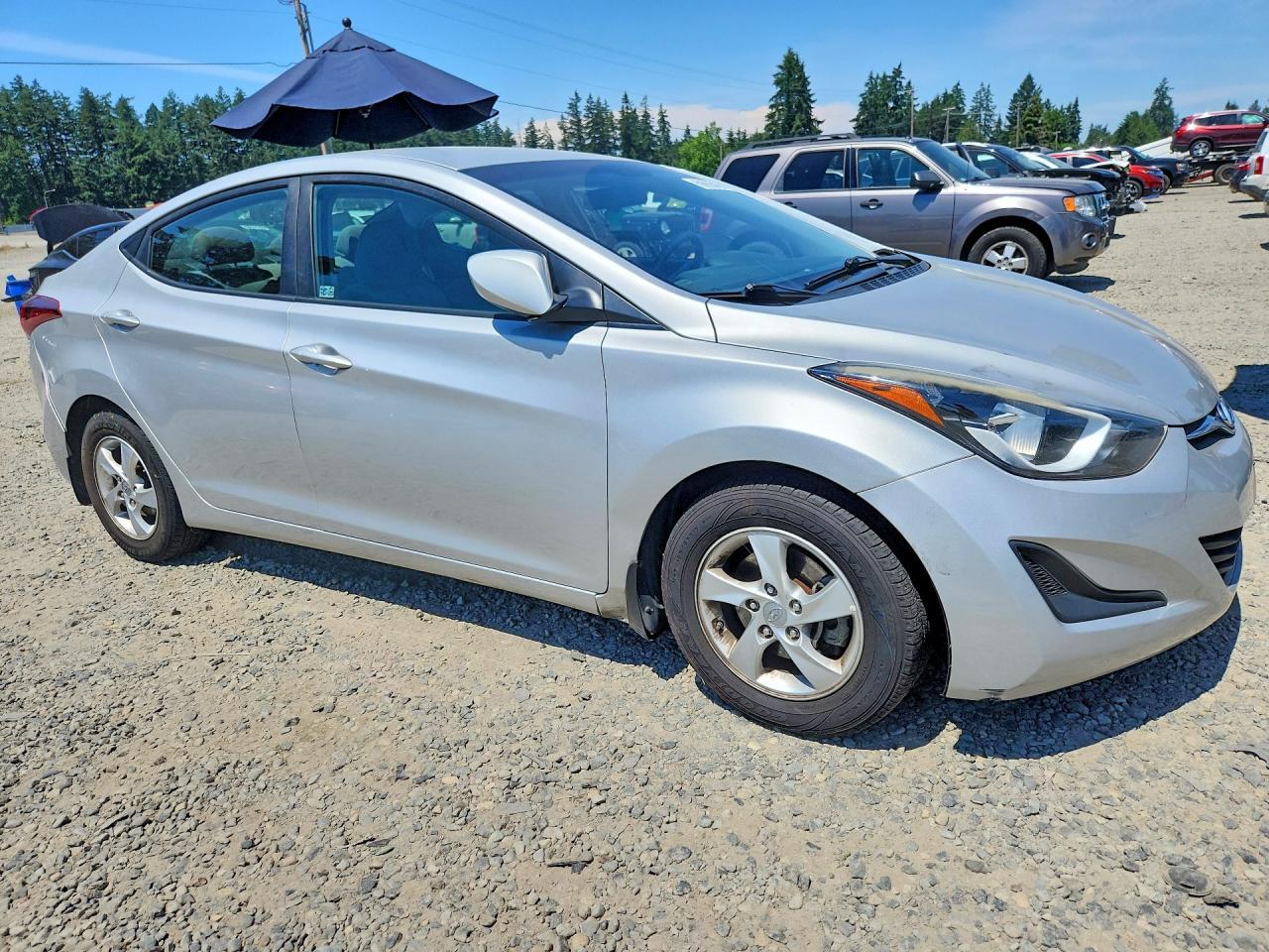 2015 Hyundai Elantra Se Silver vin: 5NPDH4AE7FH646191