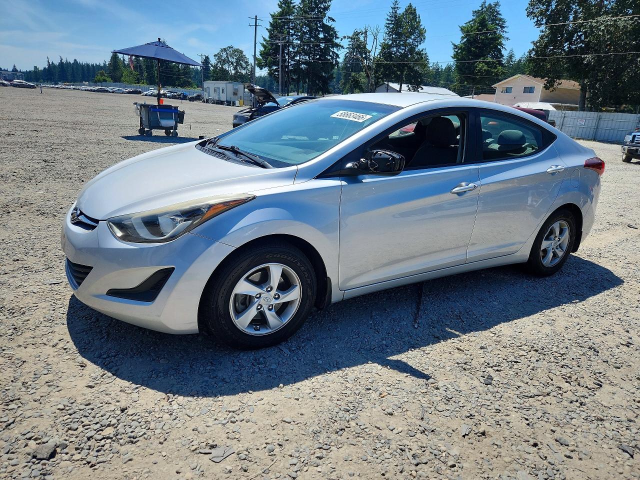 2015 Hyundai Elantra Se Silver vin: 5NPDH4AE7FH646191