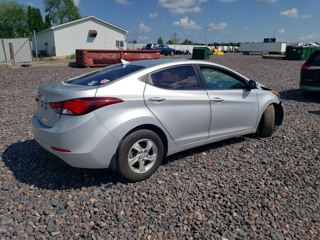 2015 Hyundai Elantra Se Серебряный vin: 5NPDH4AE7FH646398