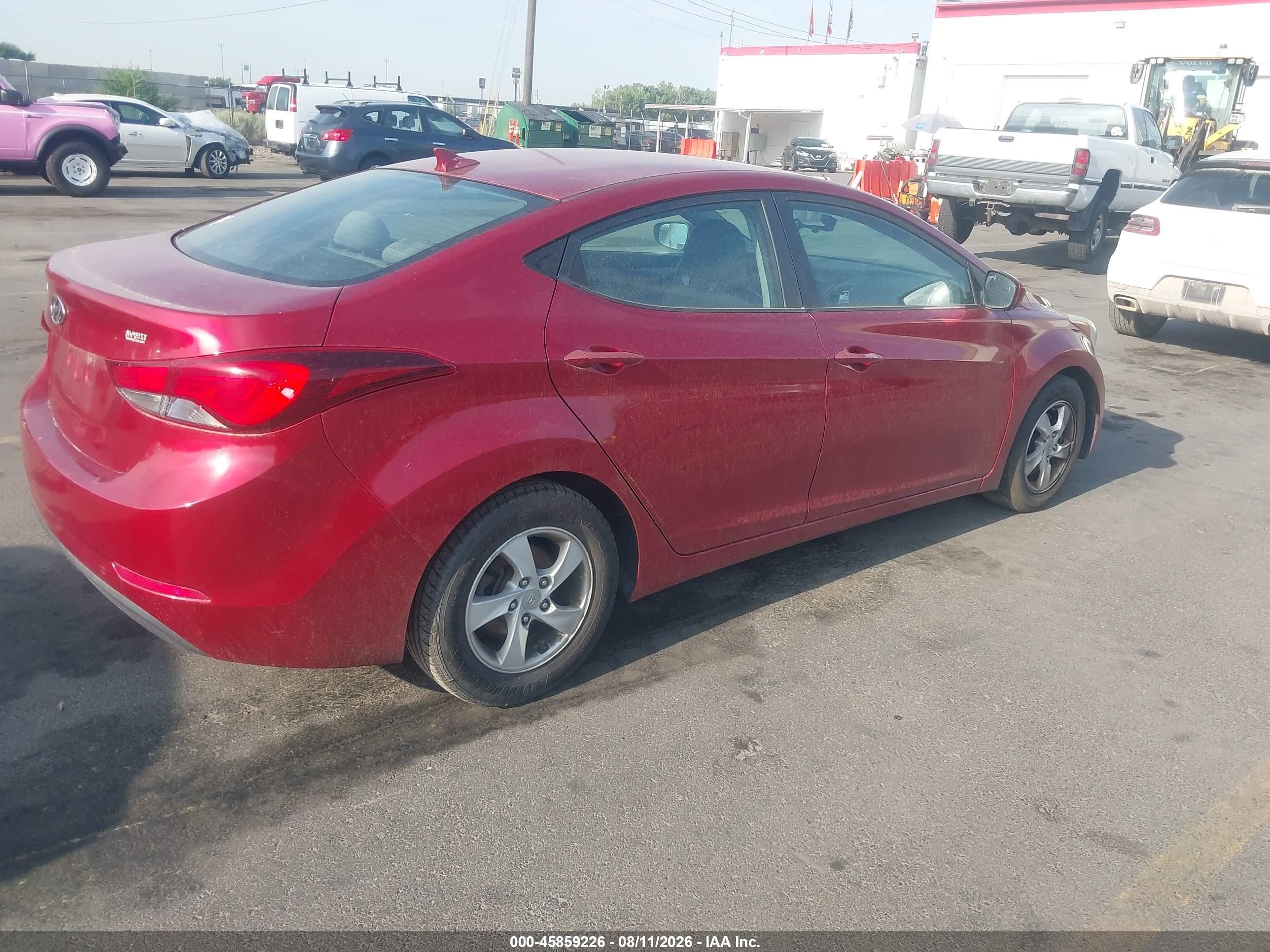 2015 Hyundai Elantra Se Темно-бордовый vin: 5NPDH4AE7FH647258