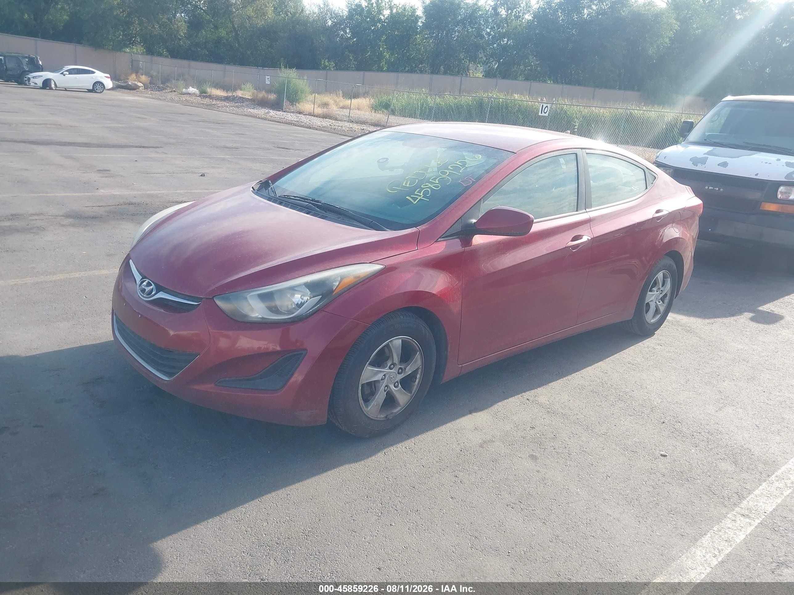 2015 Hyundai Elantra Se Темно-бордовый vin: 5NPDH4AE7FH647258