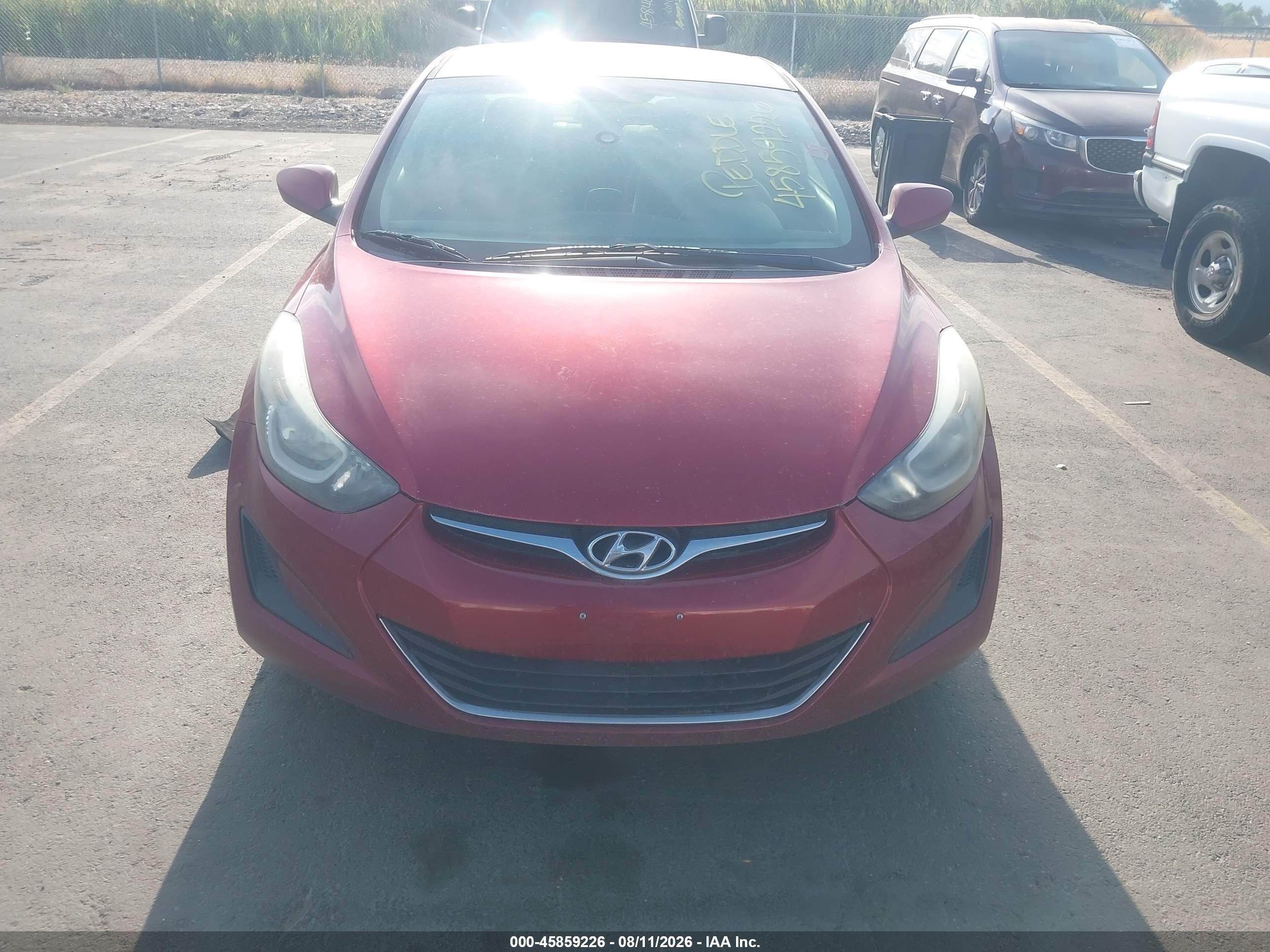 2015 Hyundai Elantra Se Темно-бордовый vin: 5NPDH4AE7FH647258