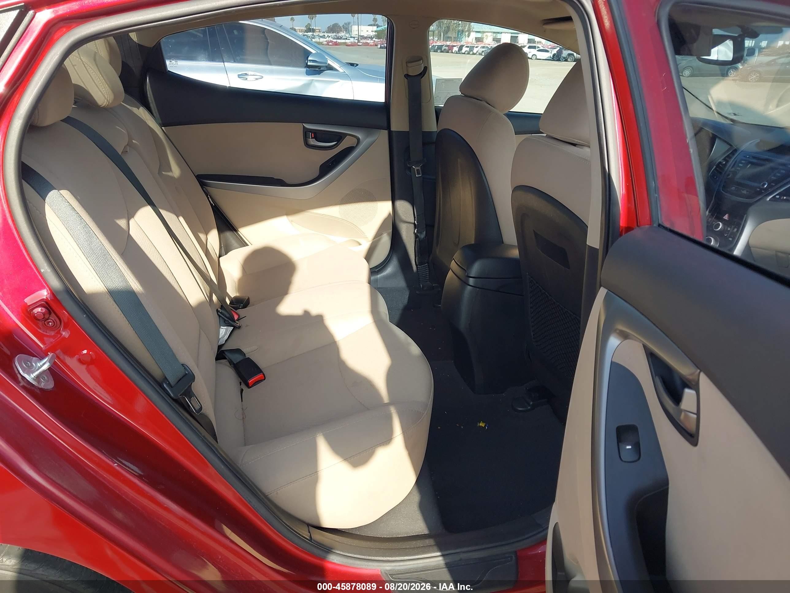 2016 Hyundai Elantra Value Edition Red vin: 5NPDH4AE7GH785092