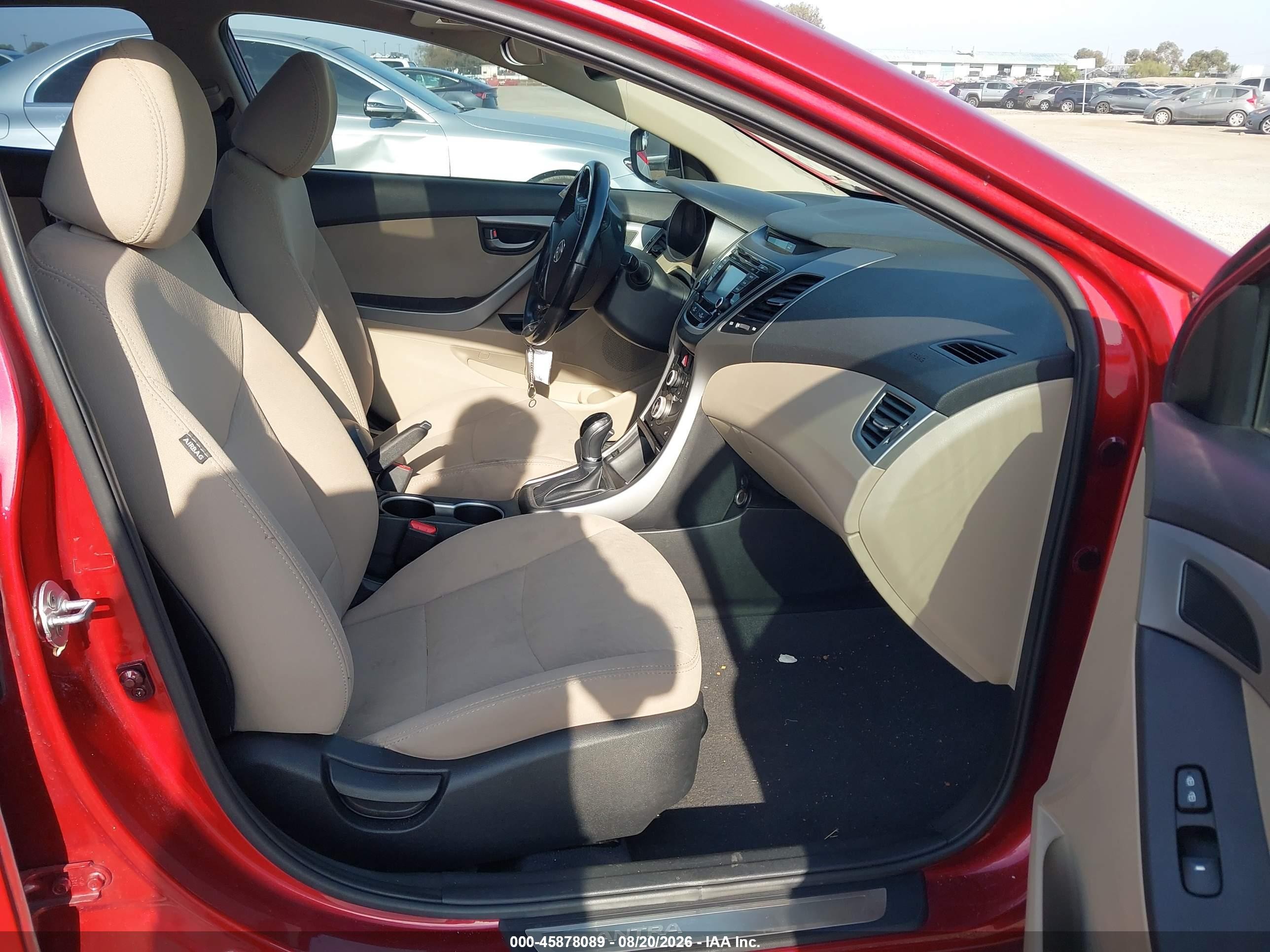 2016 Hyundai Elantra Value Edition Red vin: 5NPDH4AE7GH785092
