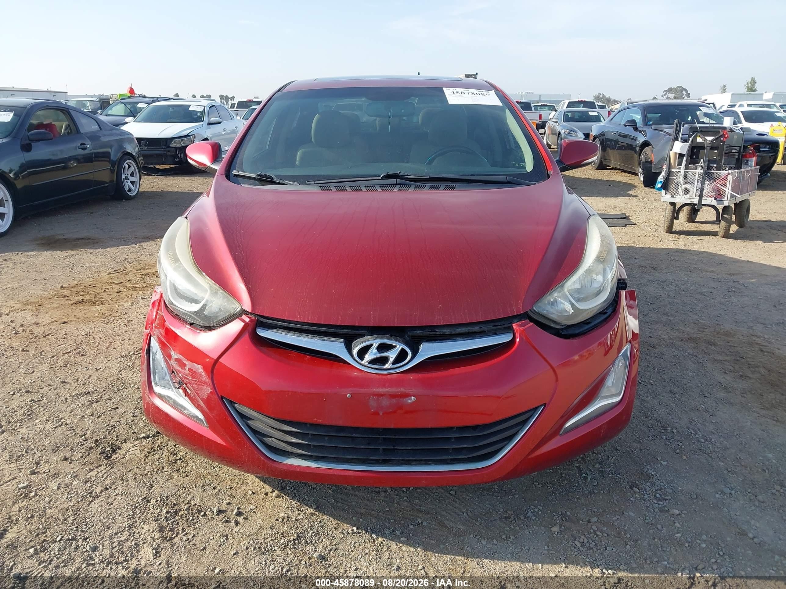 2016 Hyundai Elantra Value Edition Red vin: 5NPDH4AE7GH785092
