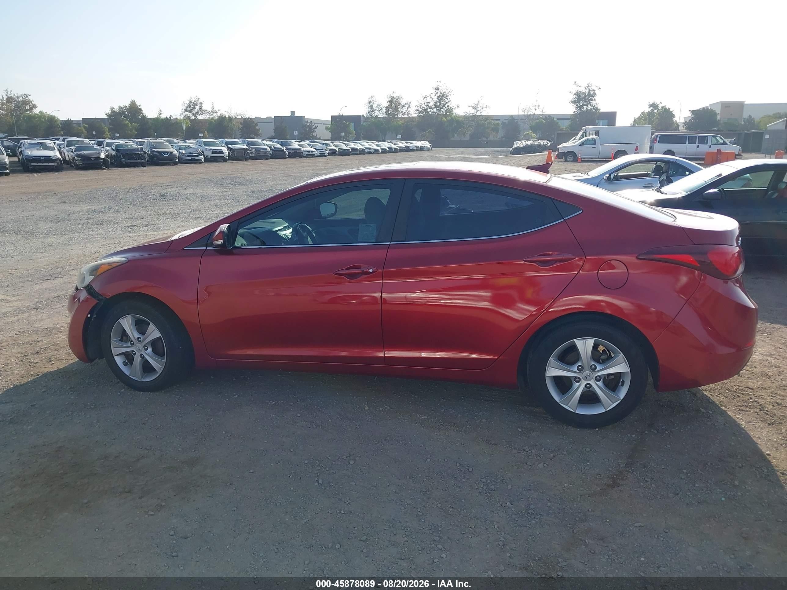 2016 Hyundai Elantra Value Edition Red vin: 5NPDH4AE7GH785092